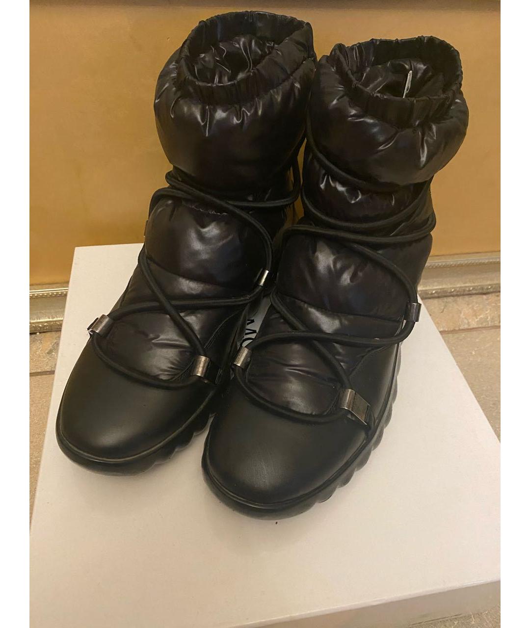 MONCLER Черные ботинки, фото 2