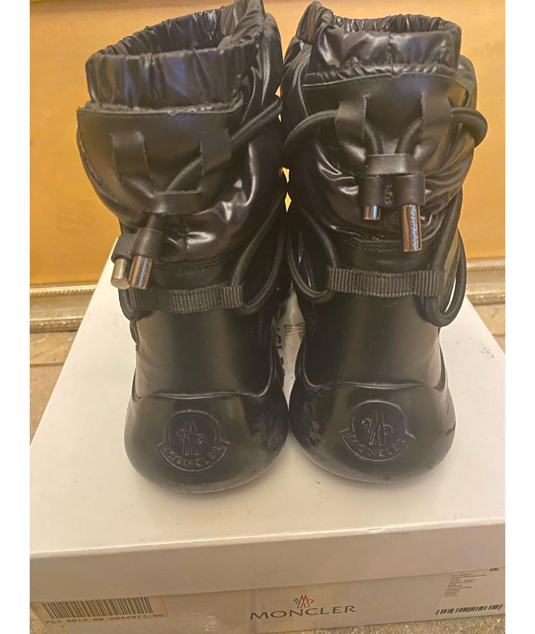 MONCLER Черные ботинки, фото 4