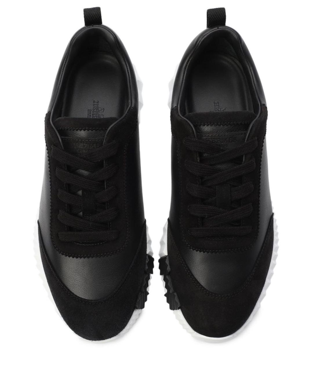 HERMES Черные кроссовки, фото 3