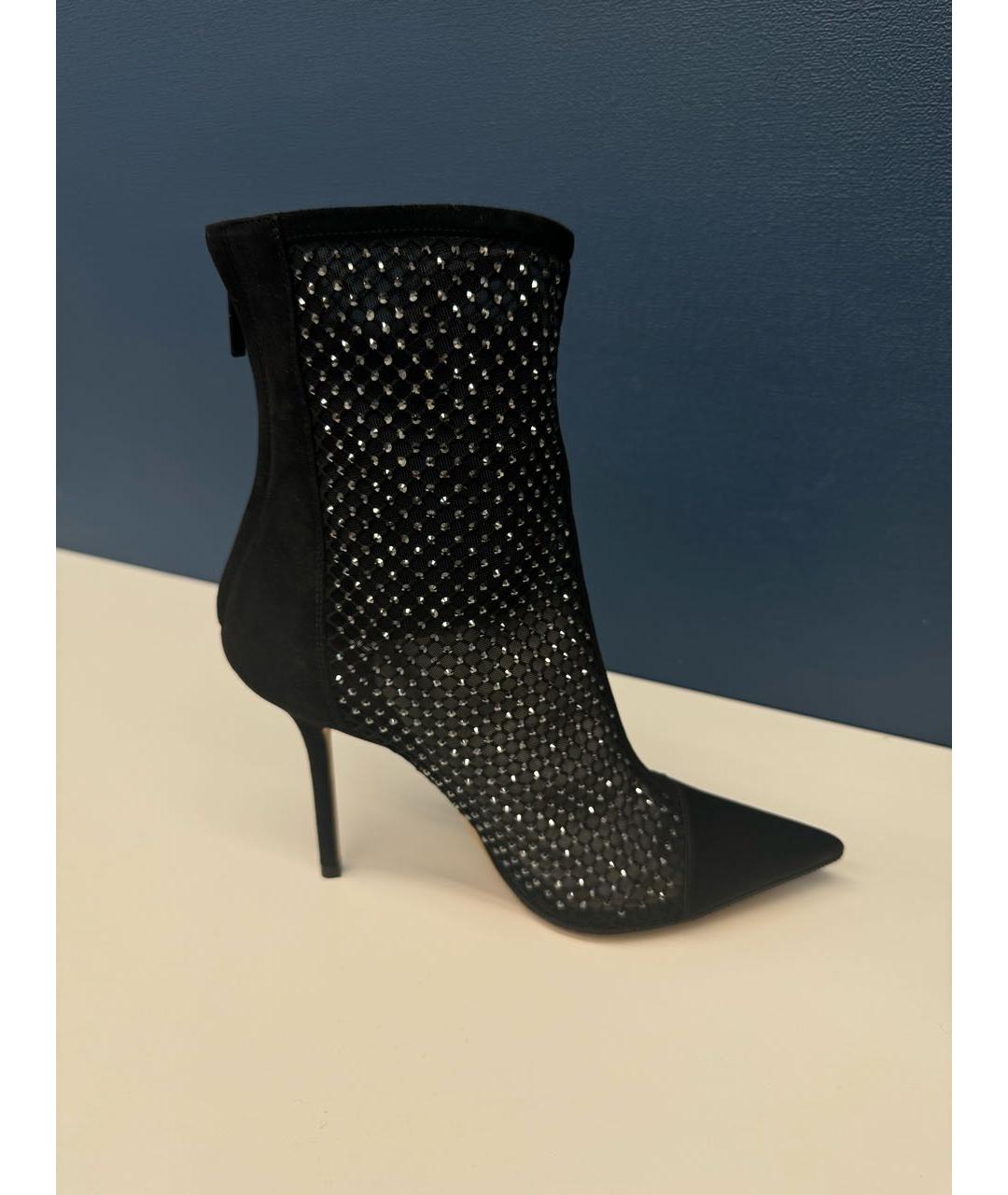 JIMMY CHOO Черные замшевые ботильоны, фото 7