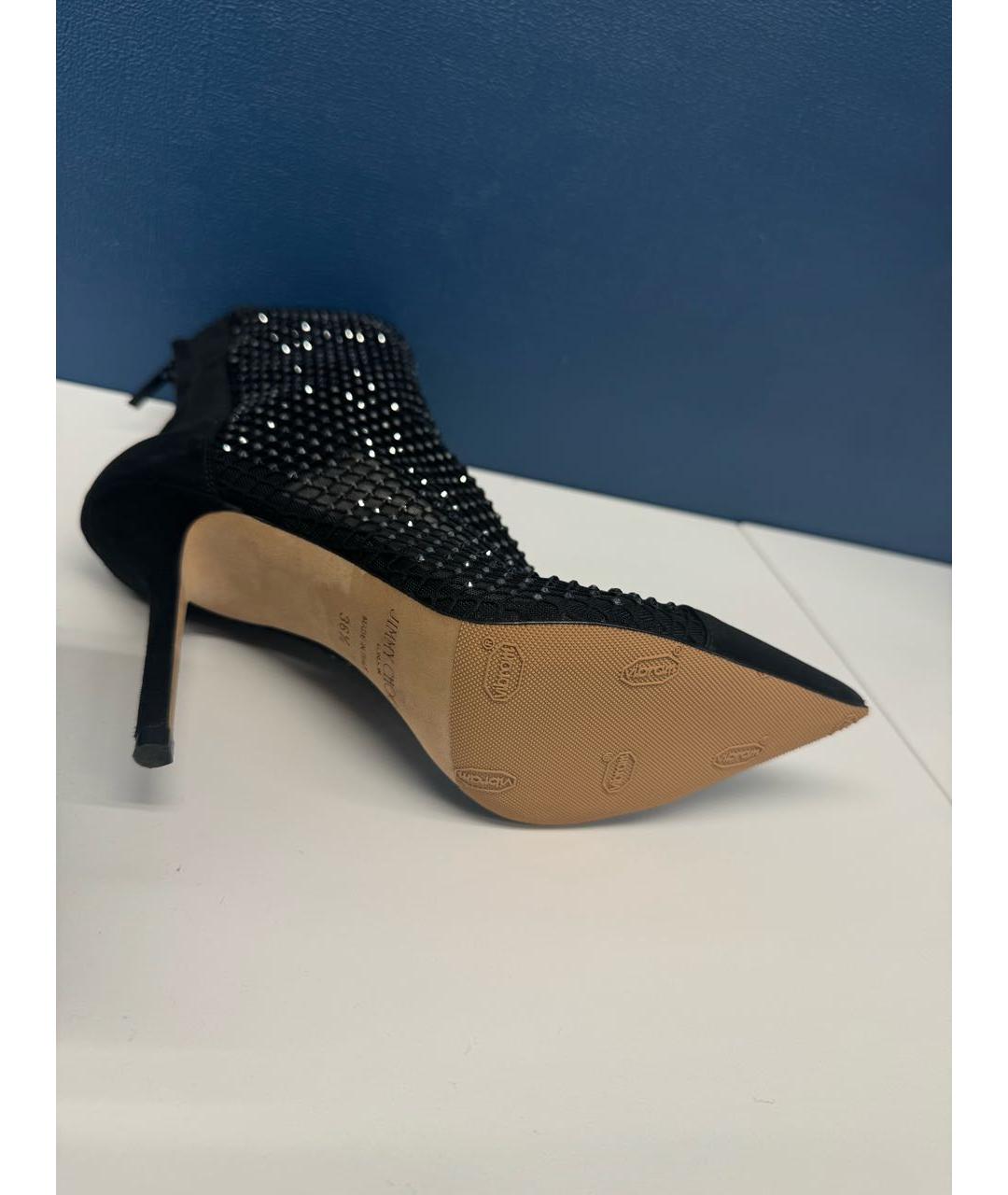 JIMMY CHOO Черные замшевые ботильоны, фото 5