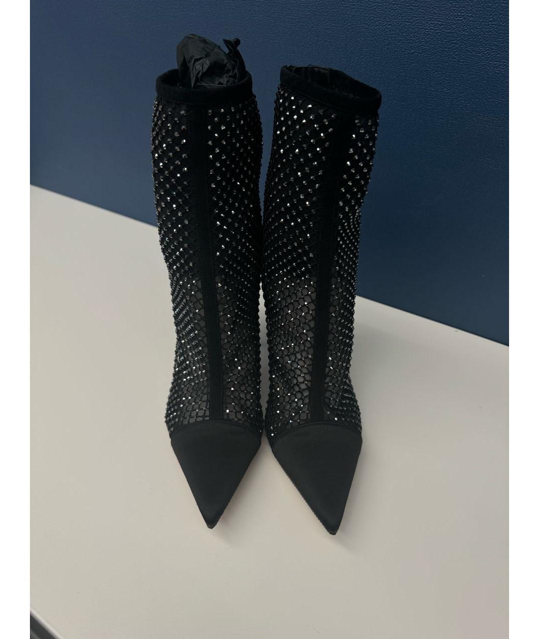 JIMMY CHOO Черные замшевые ботильоны, фото 2