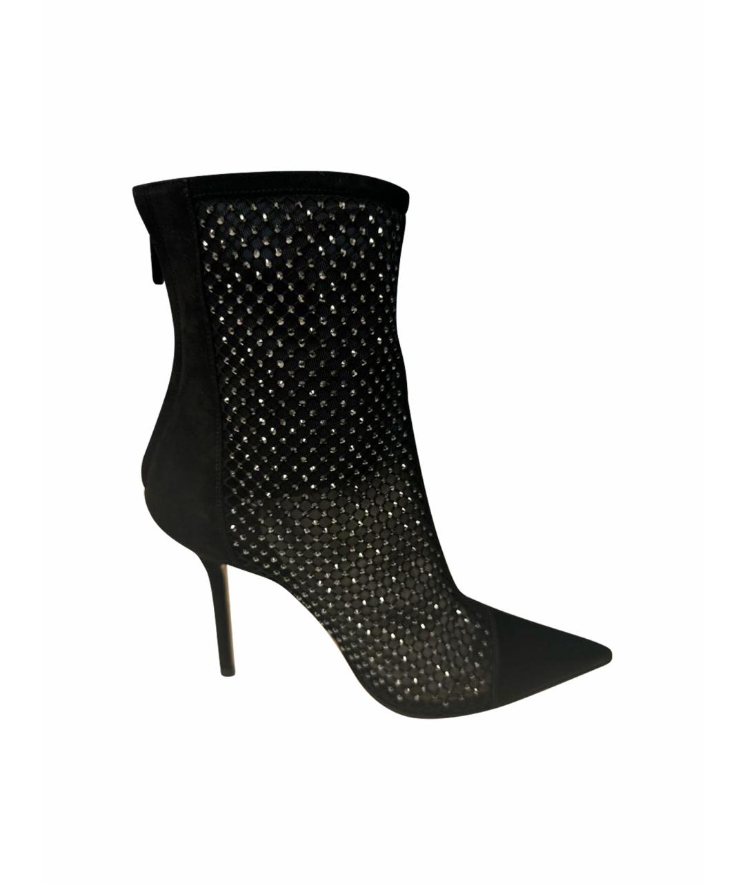 JIMMY CHOO Черные замшевые ботильоны, фото 1