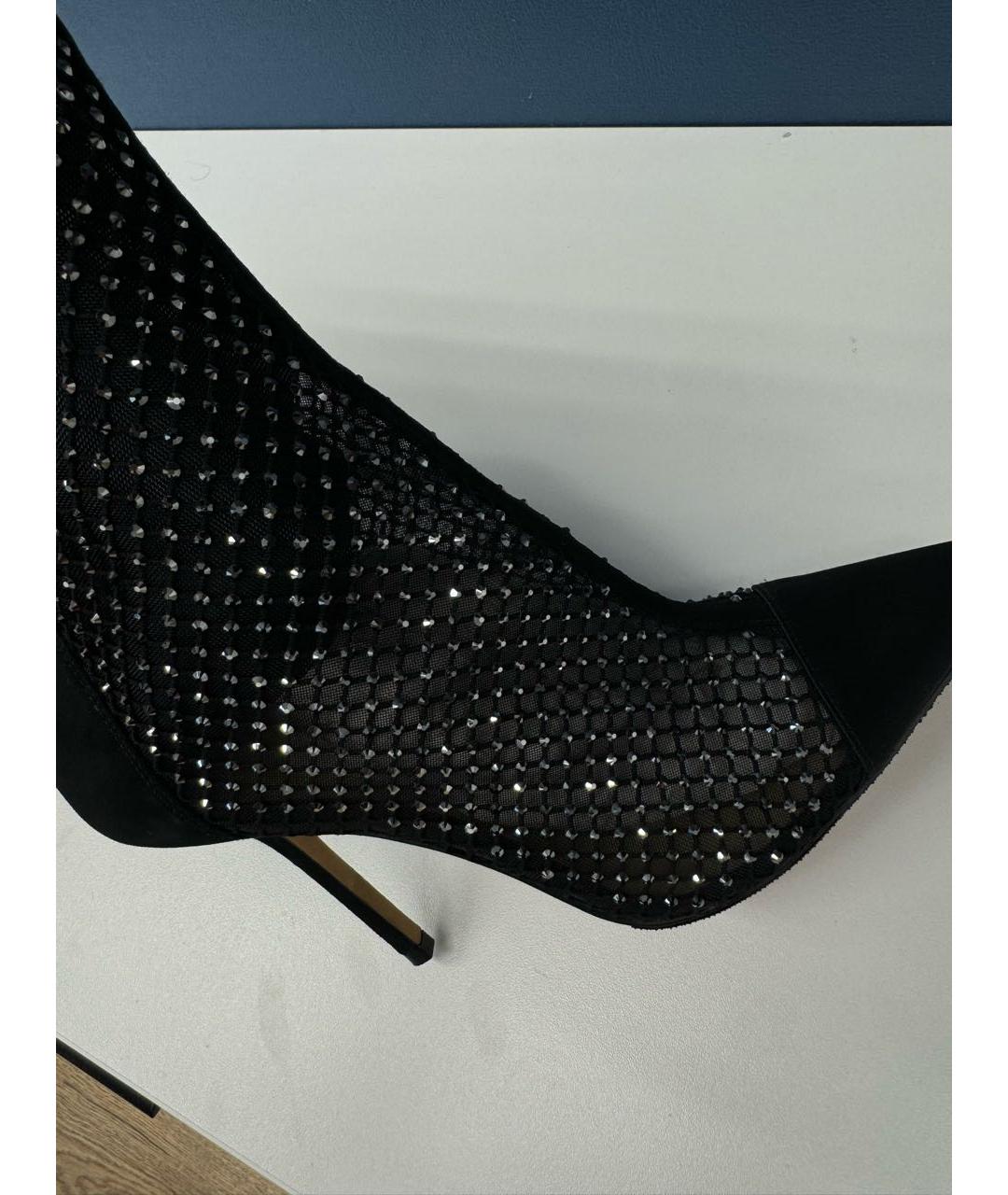 JIMMY CHOO Черные замшевые ботильоны, фото 6