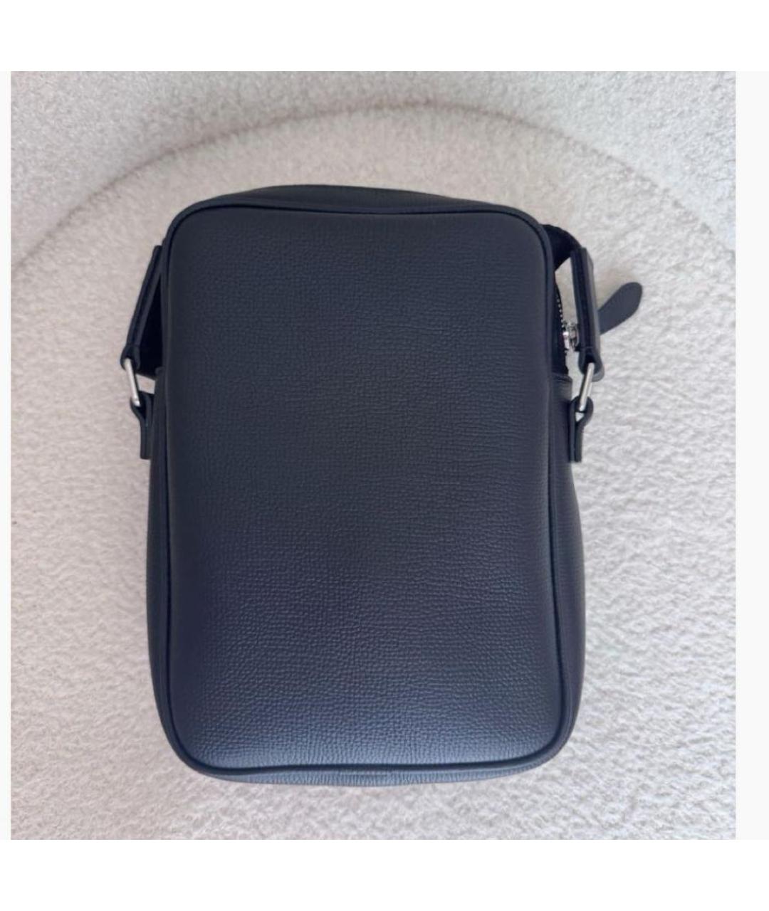 BURBERRY Черная кожаная сумка на плечо, фото 2