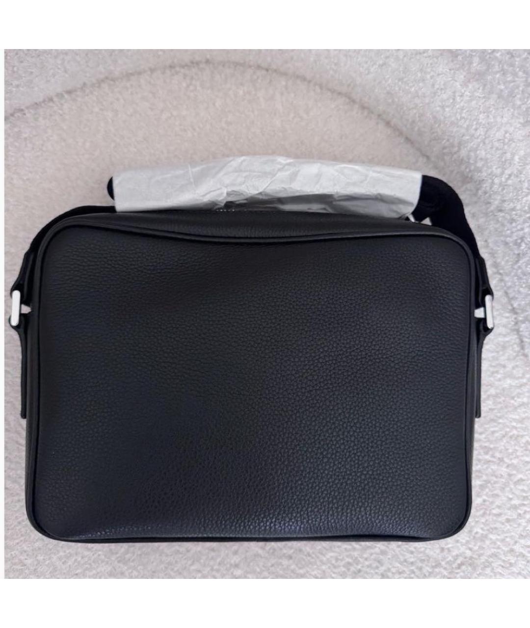 PRADA Черная кожаная сумка на плечо, фото 4