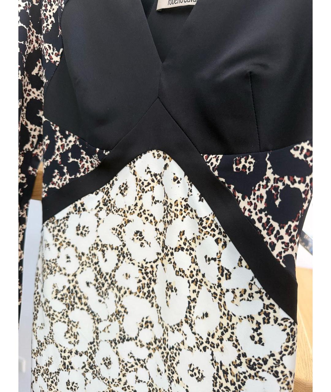 ROBERTO CAVALLI Мульти вискозное повседневное платье, фото 4