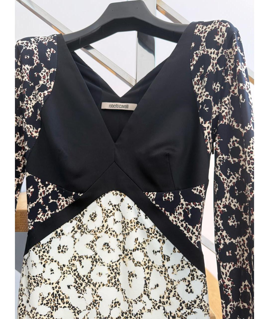 ROBERTO CAVALLI Мульти вискозное повседневное платье, фото 3
