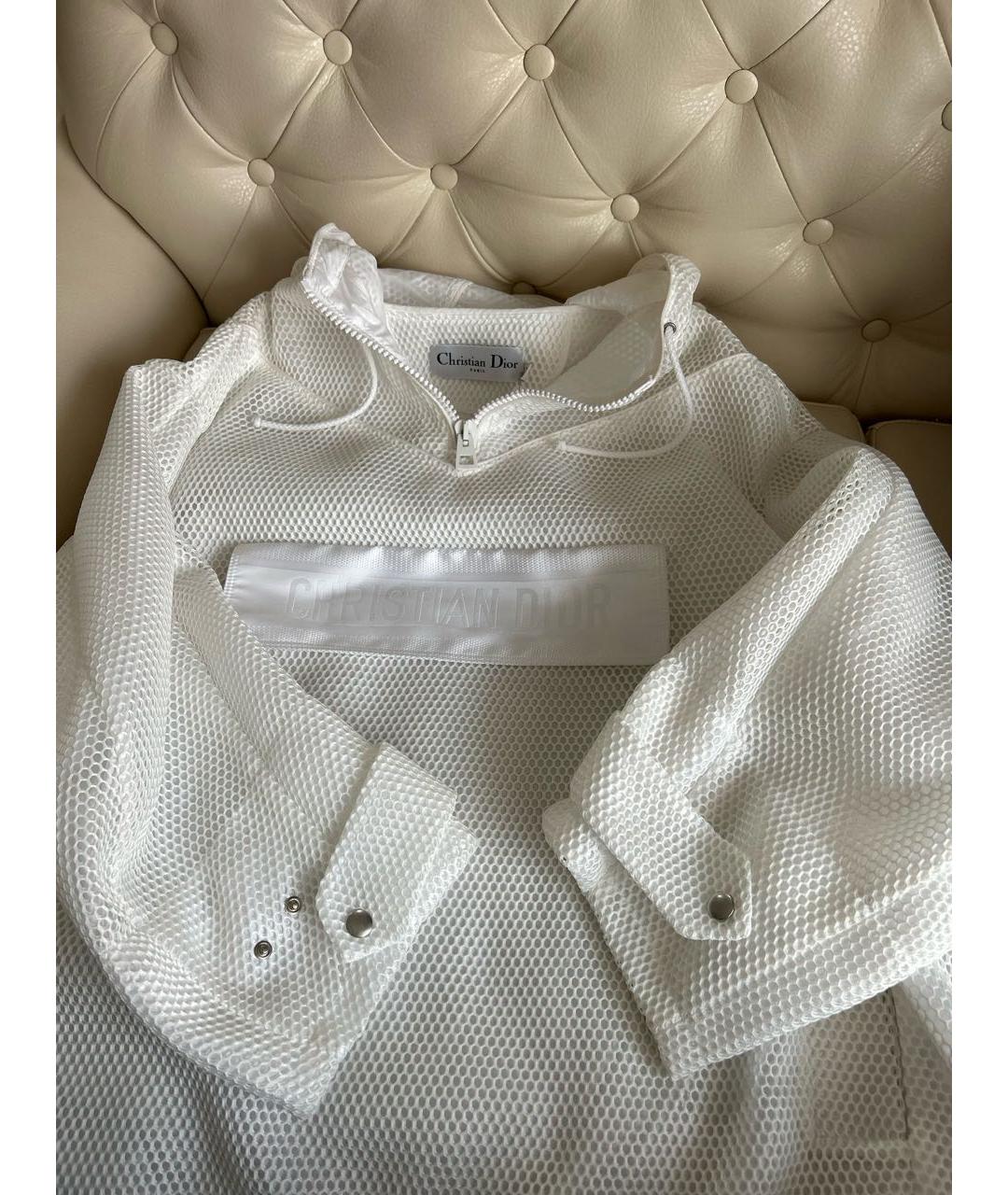 CHRISTIAN DIOR Белая полиамидовая куртка, фото 7
