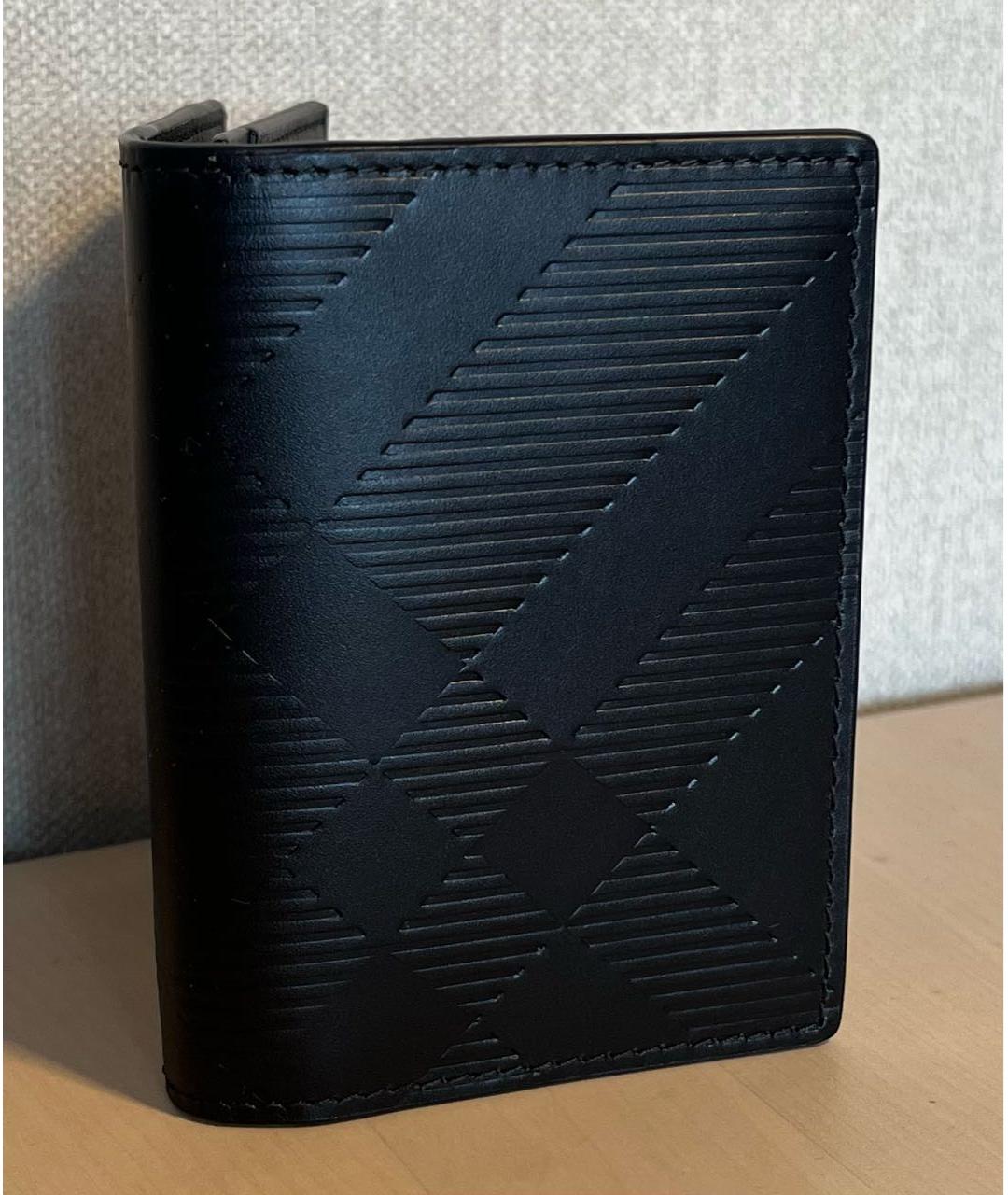 BURBERRY Черный кожаный кардхолдер, фото 2