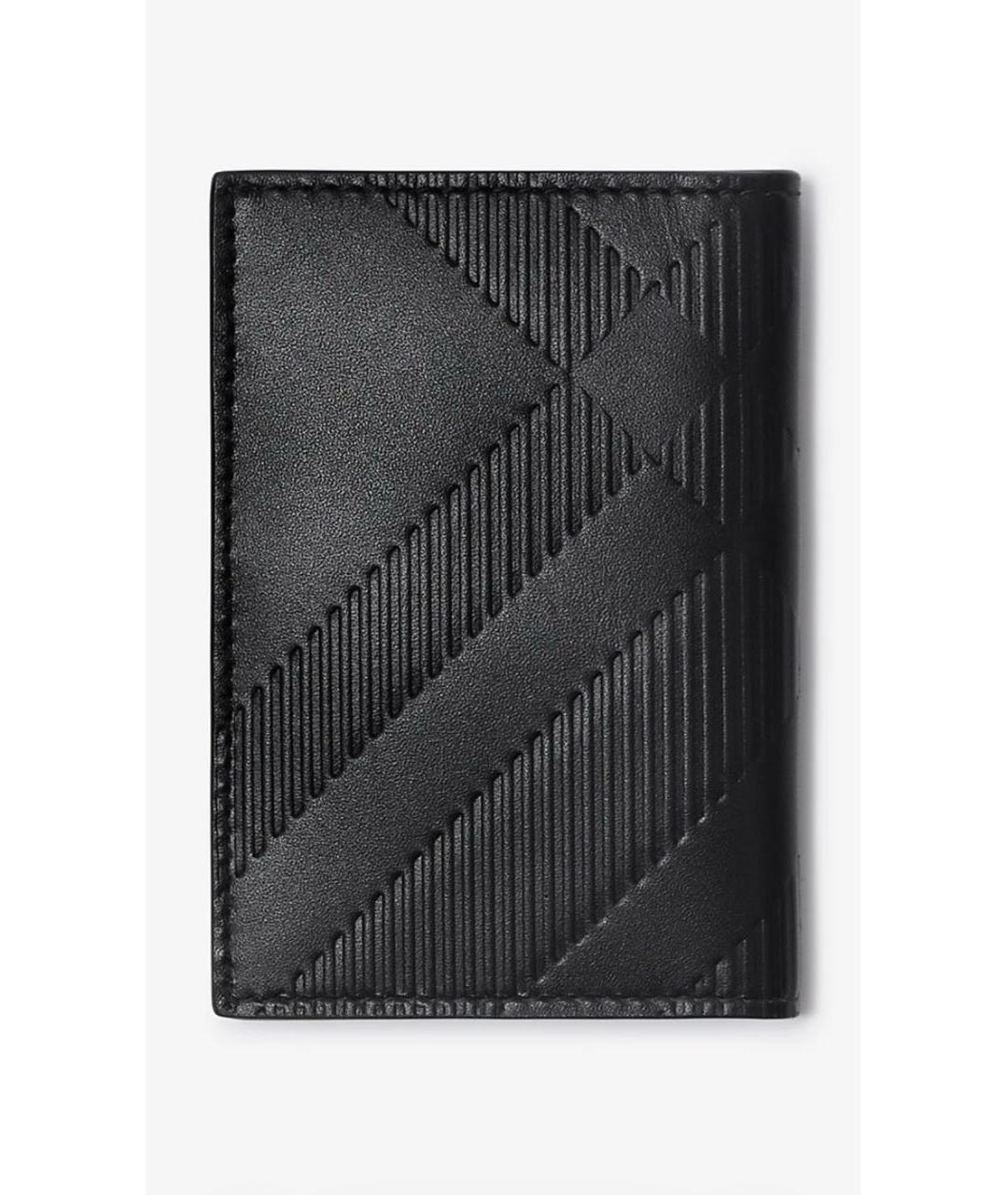 BURBERRY Черный кожаный кардхолдер, фото 3