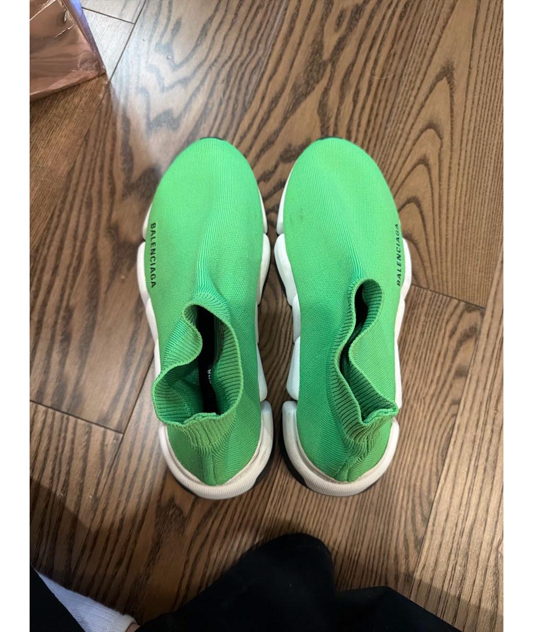 BALENCIAGA Зеленые текстильные кроссовки, фото 2