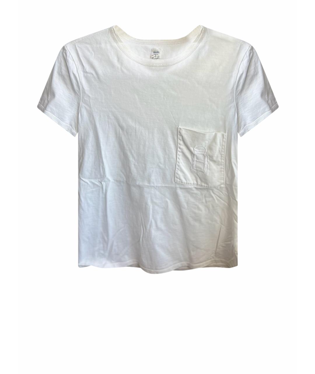 HERMES Белая футболка, фото 1