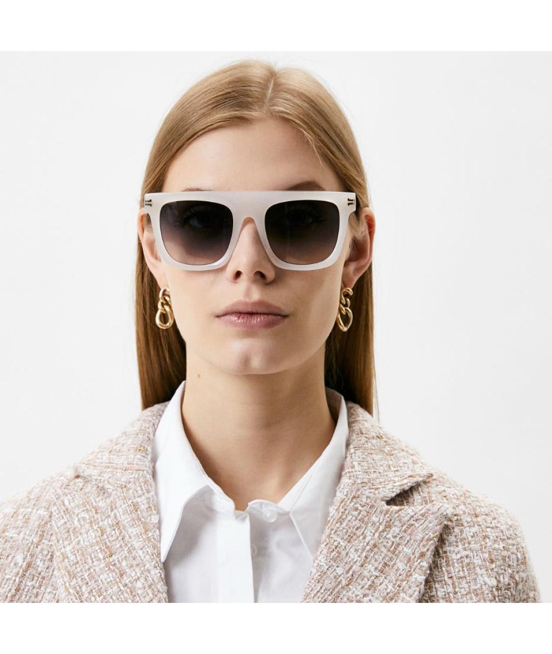 MARC JACOBS Белые пластиковые солнцезащитные очки, фото 4