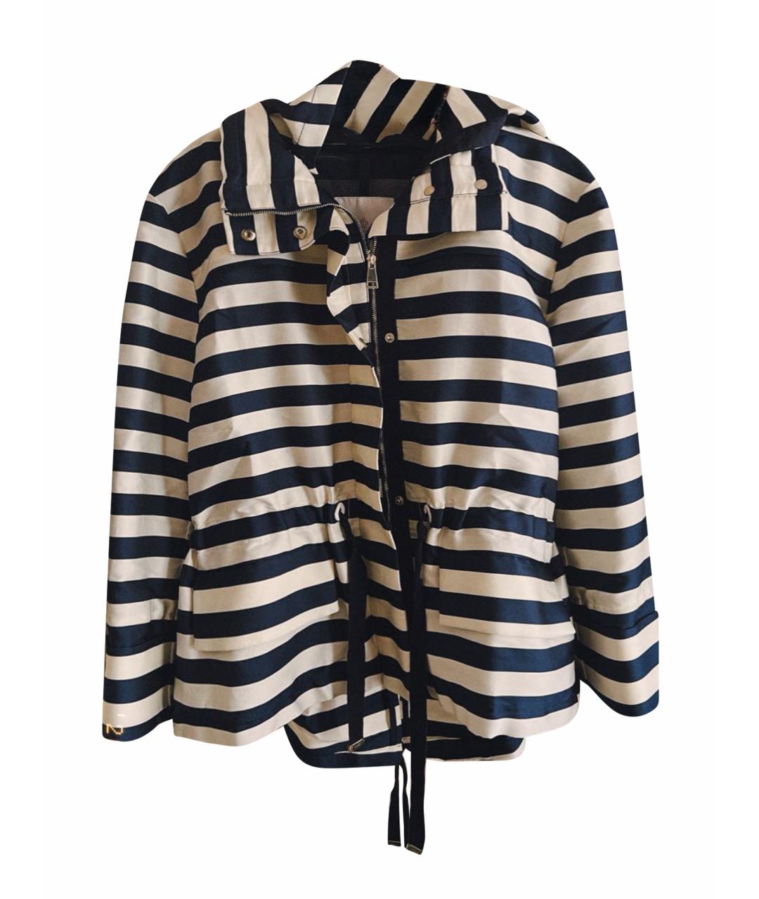 MONCLER Бежевая атласная куртка, фото 1