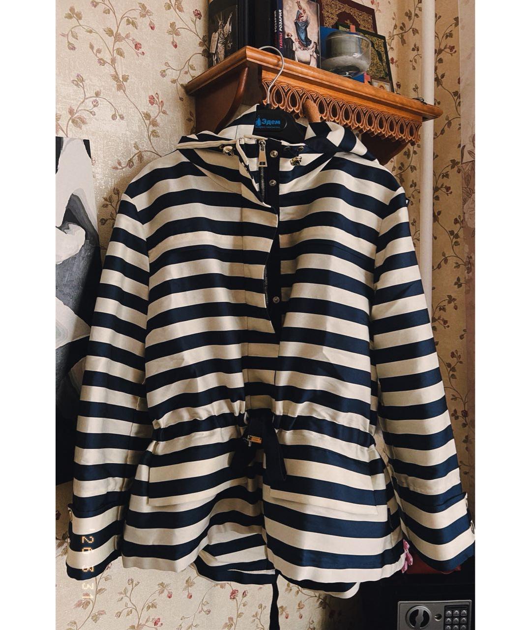 MONCLER Бежевая атласная куртка, фото 5