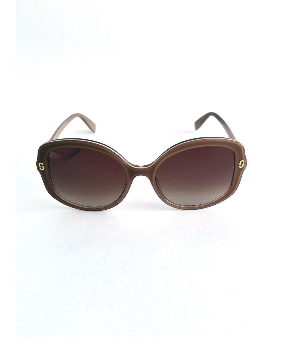 MARC JACOBS Бежевые пластиковые солнцезащитные очки, фото 2