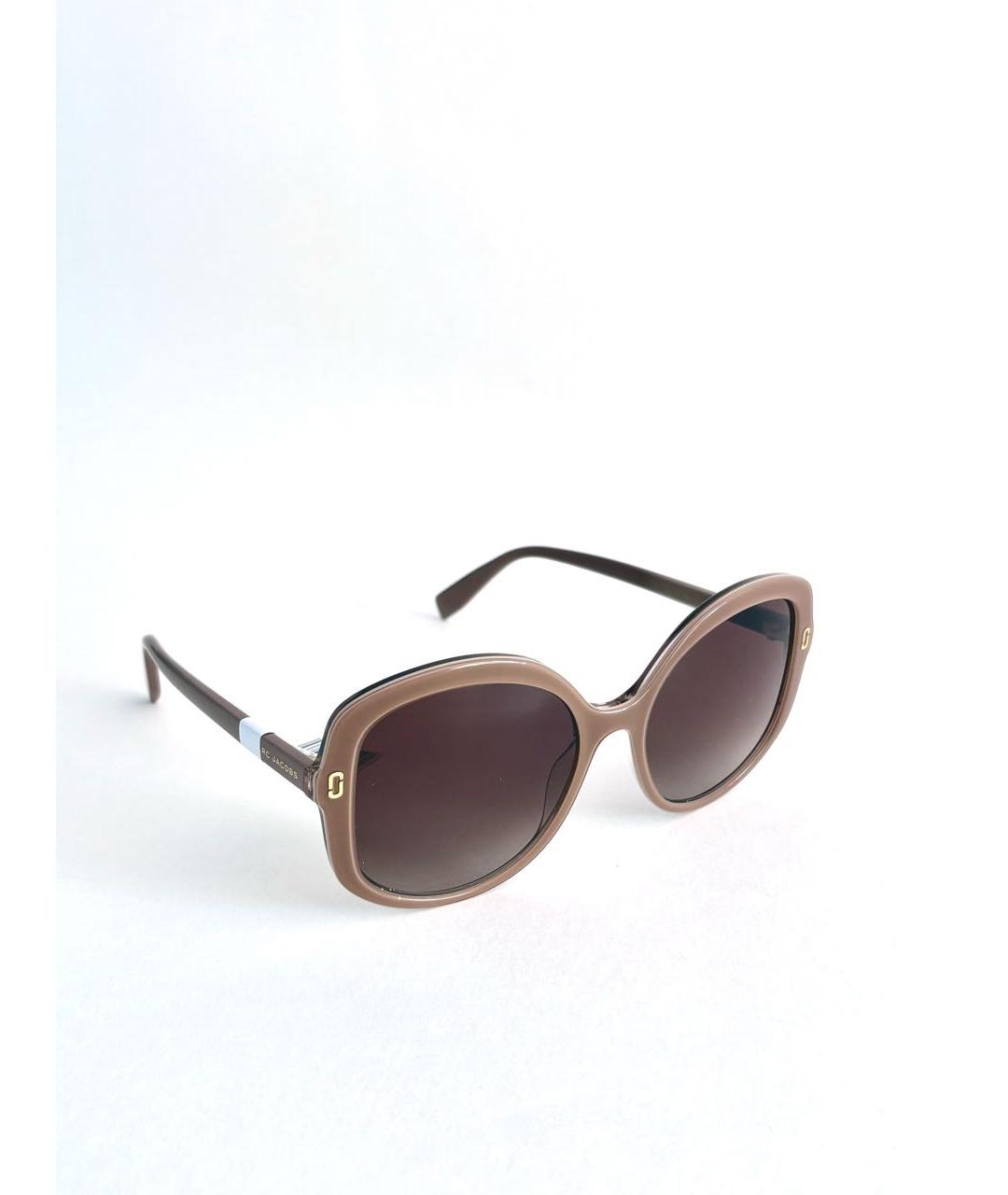 MARC JACOBS Бежевые пластиковые солнцезащитные очки, фото 3