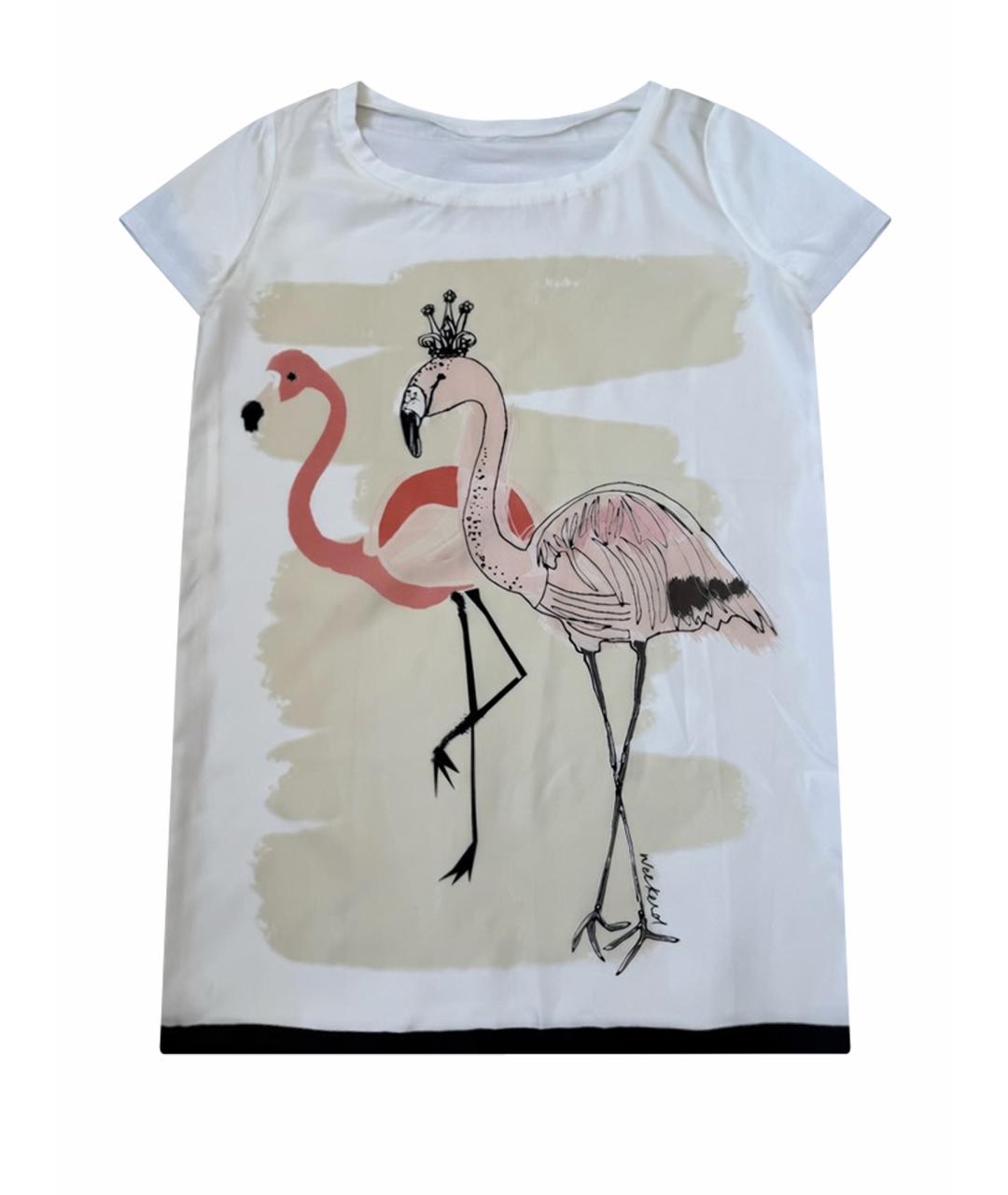 MAX MARA Белая хлопковая футболка, фото 1