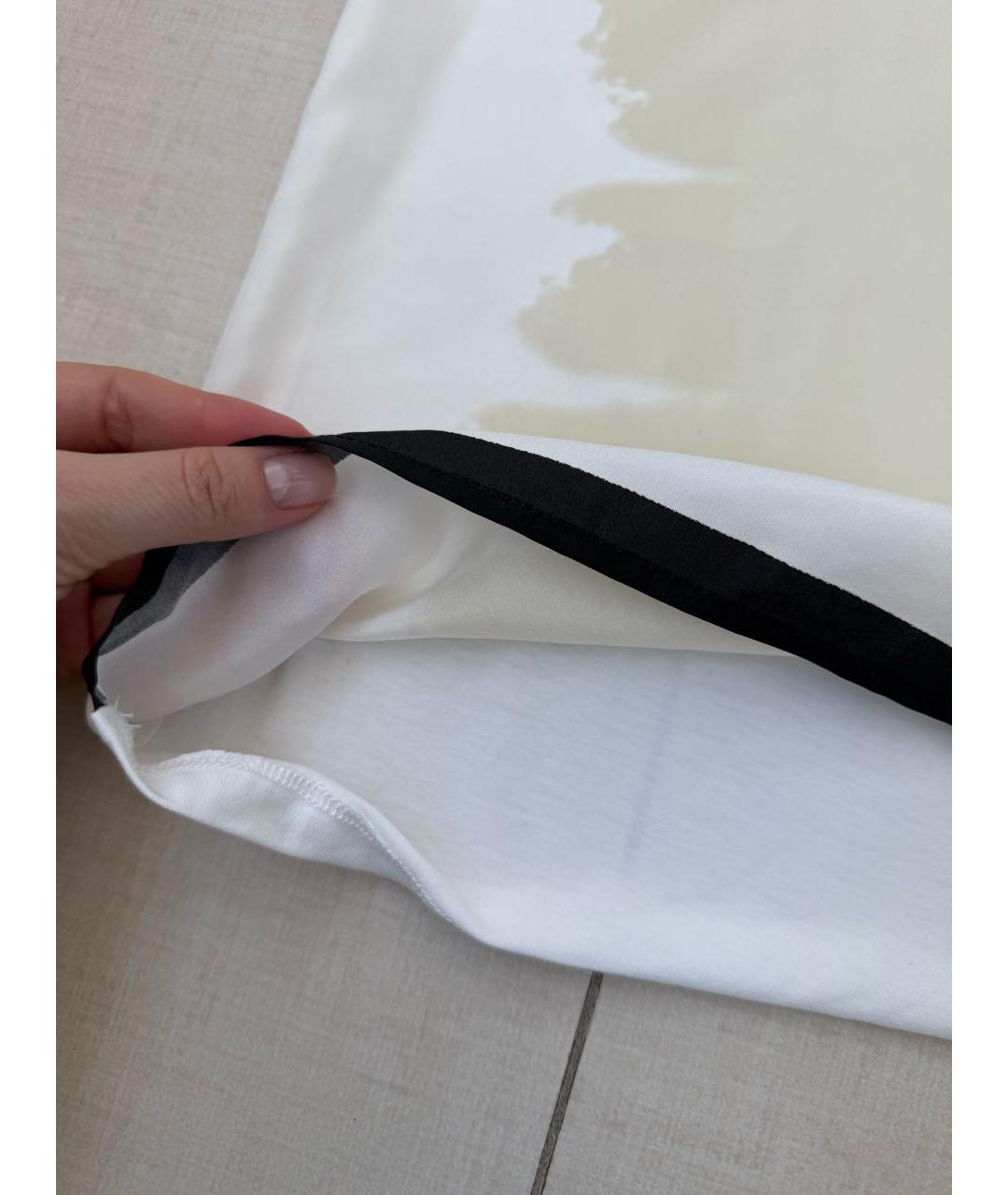 MAX MARA Белая хлопковая футболка, фото 4