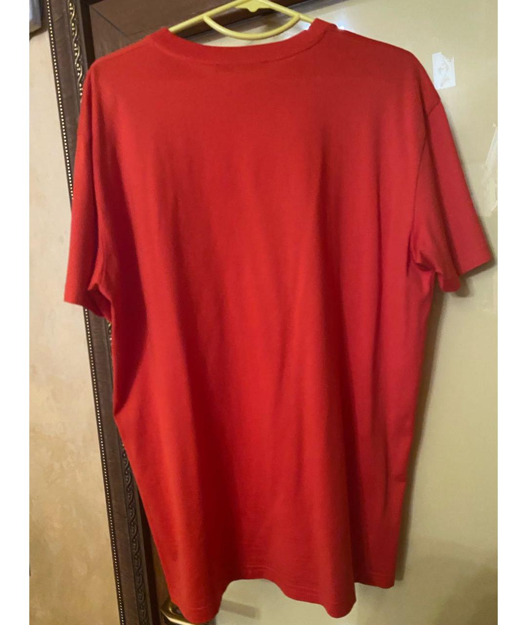 GIVENCHY Красная хлопковая футболка, фото 2