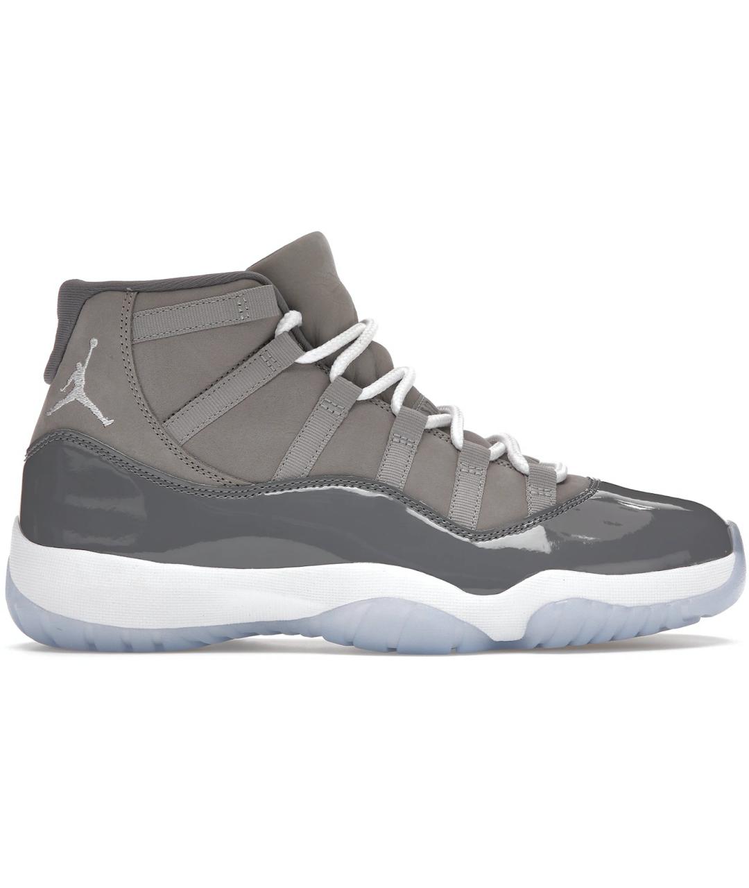 JORDAN Серые кожаные кроссовки, фото 9