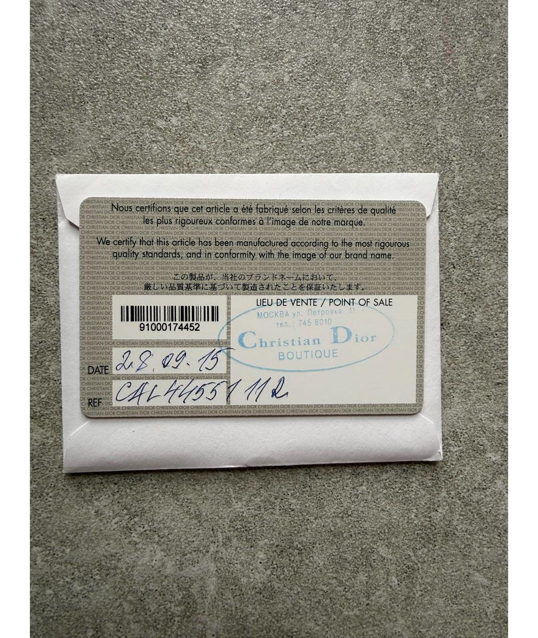 CHRISTIAN DIOR Бордовая кожаная сумка тоут, фото 6