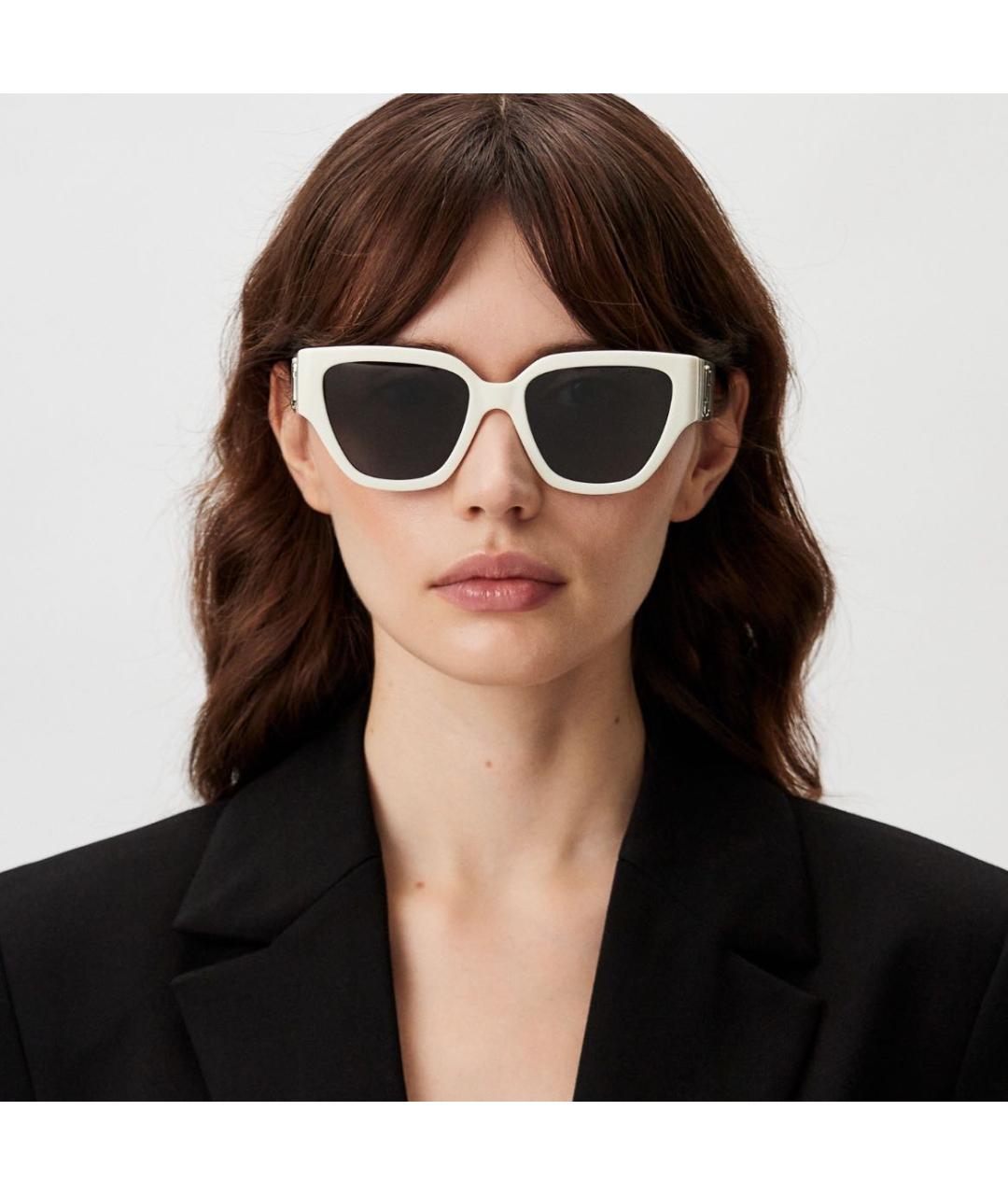 MARC JACOBS Белые пластиковые солнцезащитные очки, фото 3
