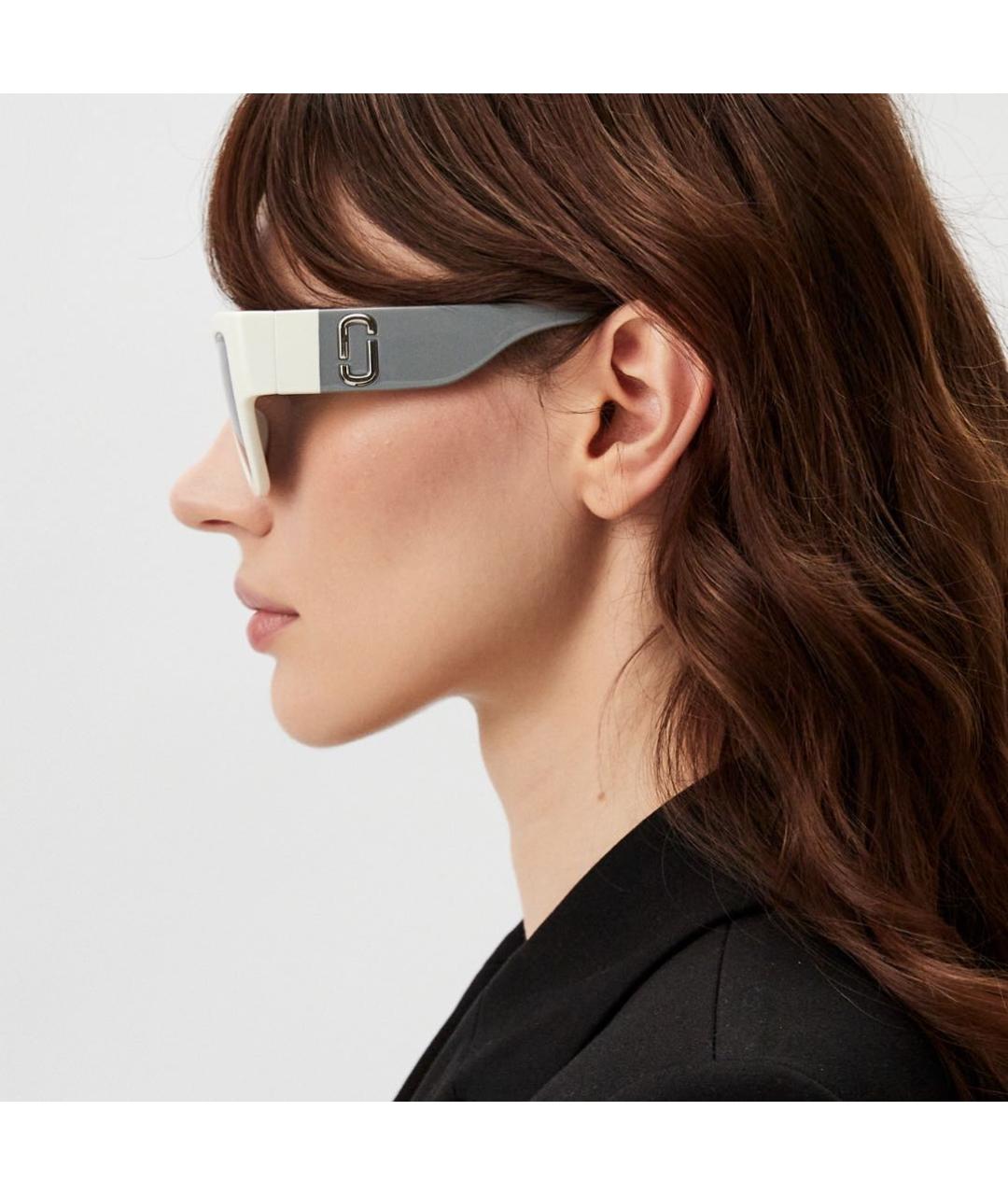 MARC JACOBS Белые пластиковые солнцезащитные очки, фото 4