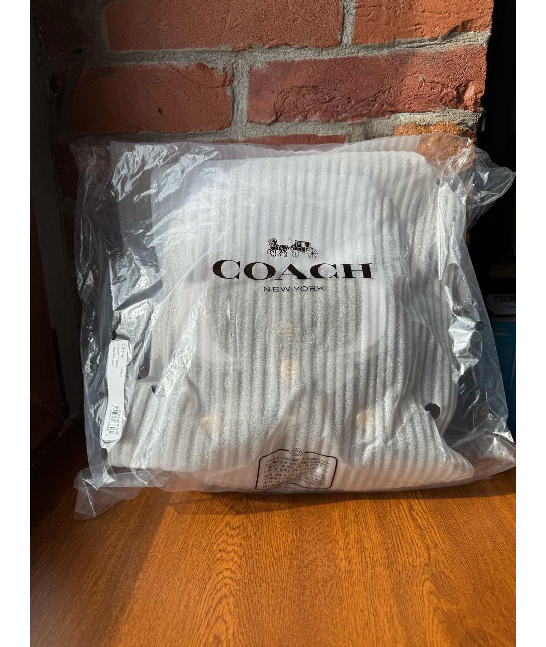 COACH Коричневый кожаный рюкзак, фото 8