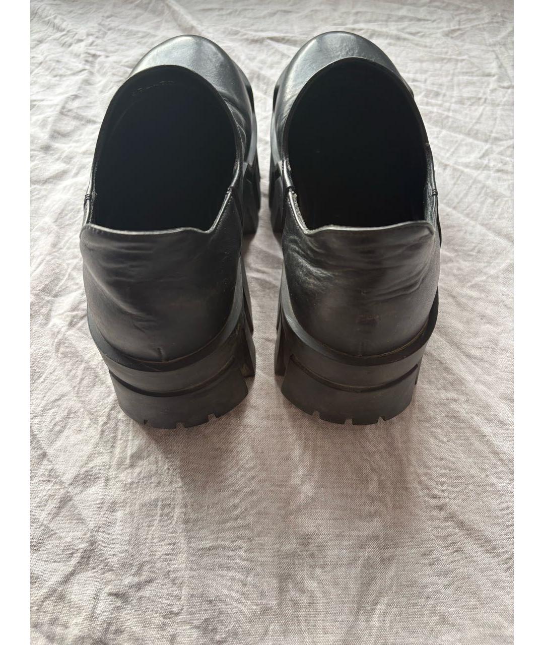 BALENCIAGA Черные кожаные низкие ботинки, фото 4