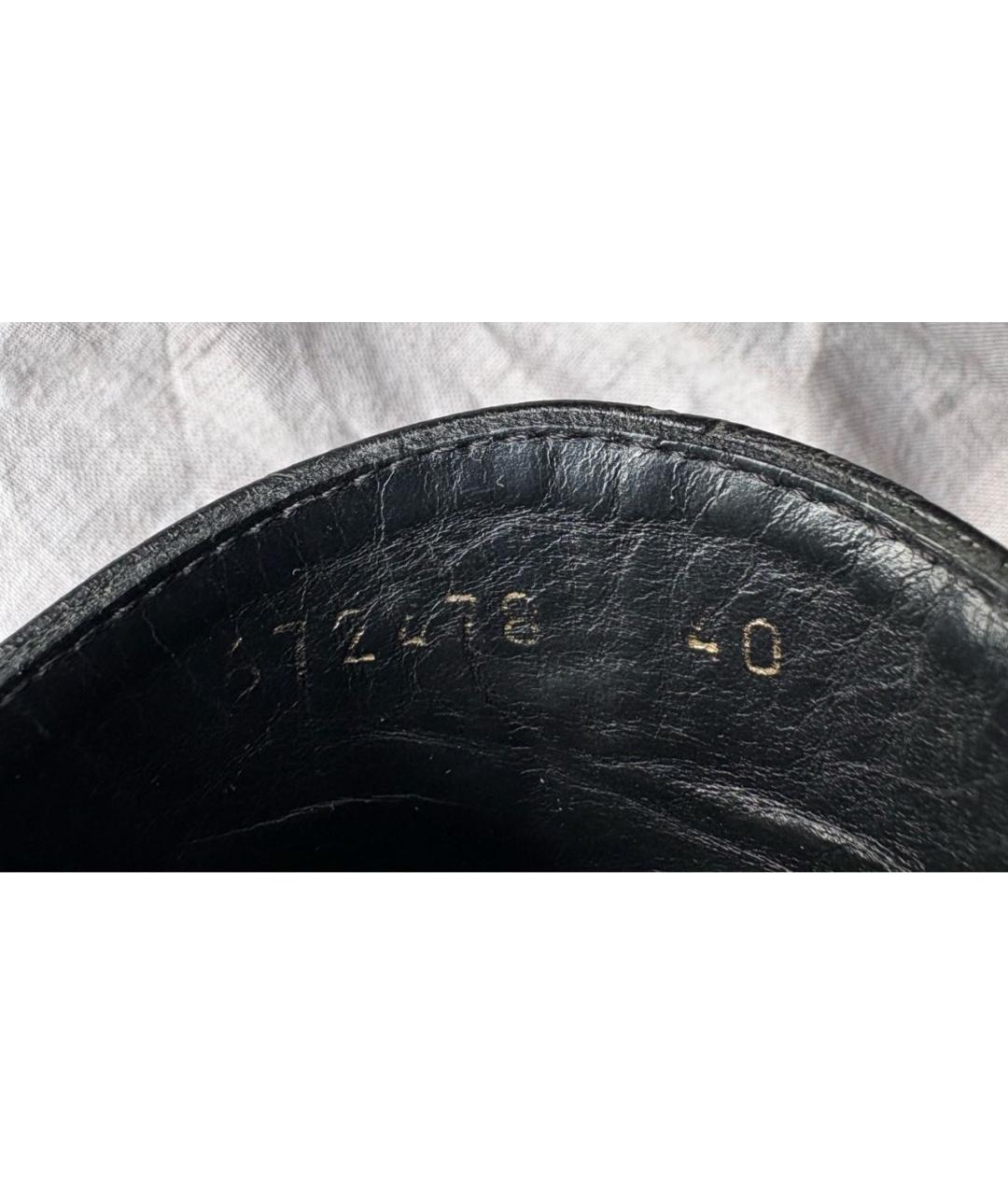 BALENCIAGA Черные кожаные низкие ботинки, фото 7