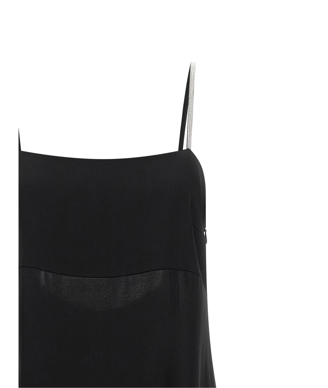 PESERICO Черное вискозное коктейльное платье, фото 3
