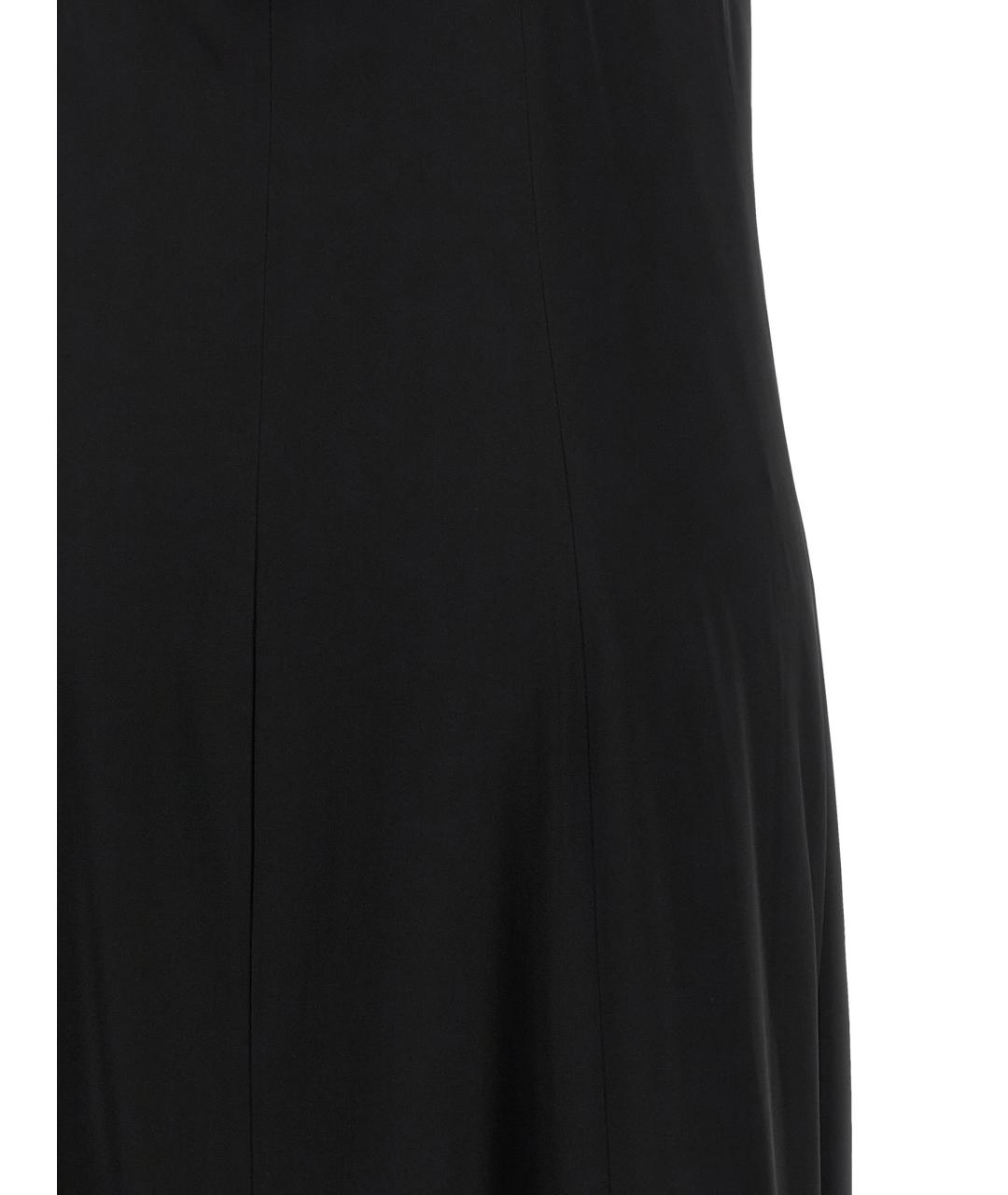 PESERICO Черное вискозное коктейльное платье, фото 4