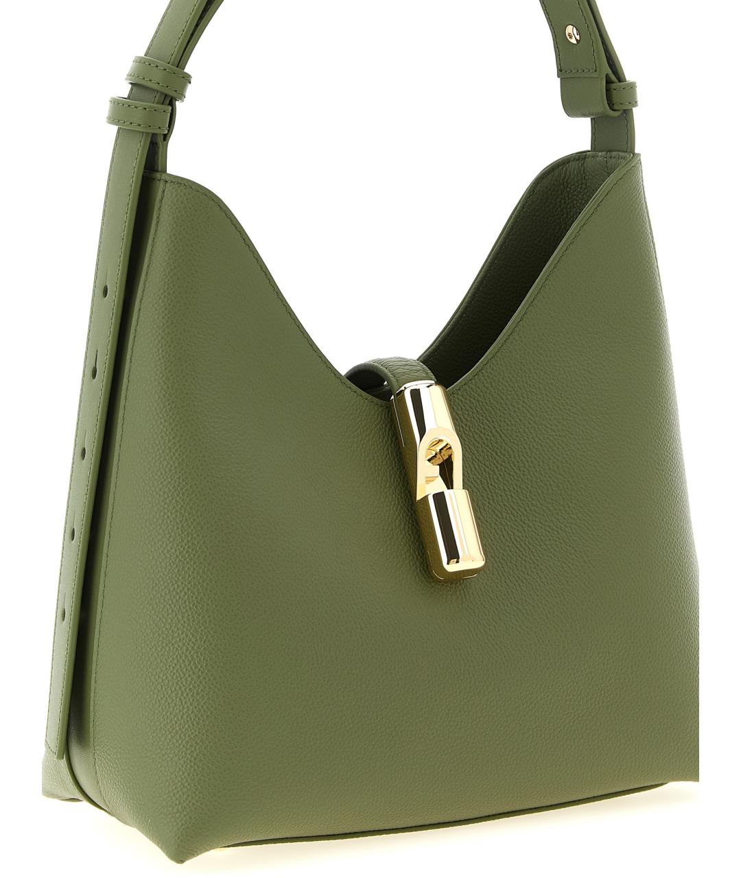 FURLA Зеленая кожаная сумка через плечо, фото 3