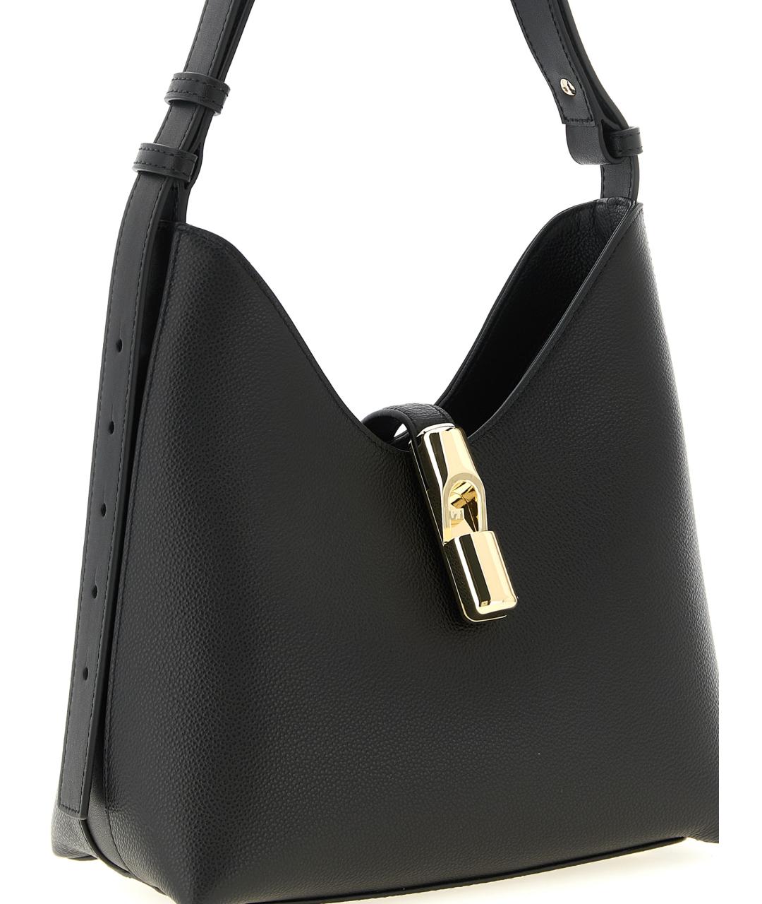 FURLA Черная кожаная сумка через плечо, фото 3