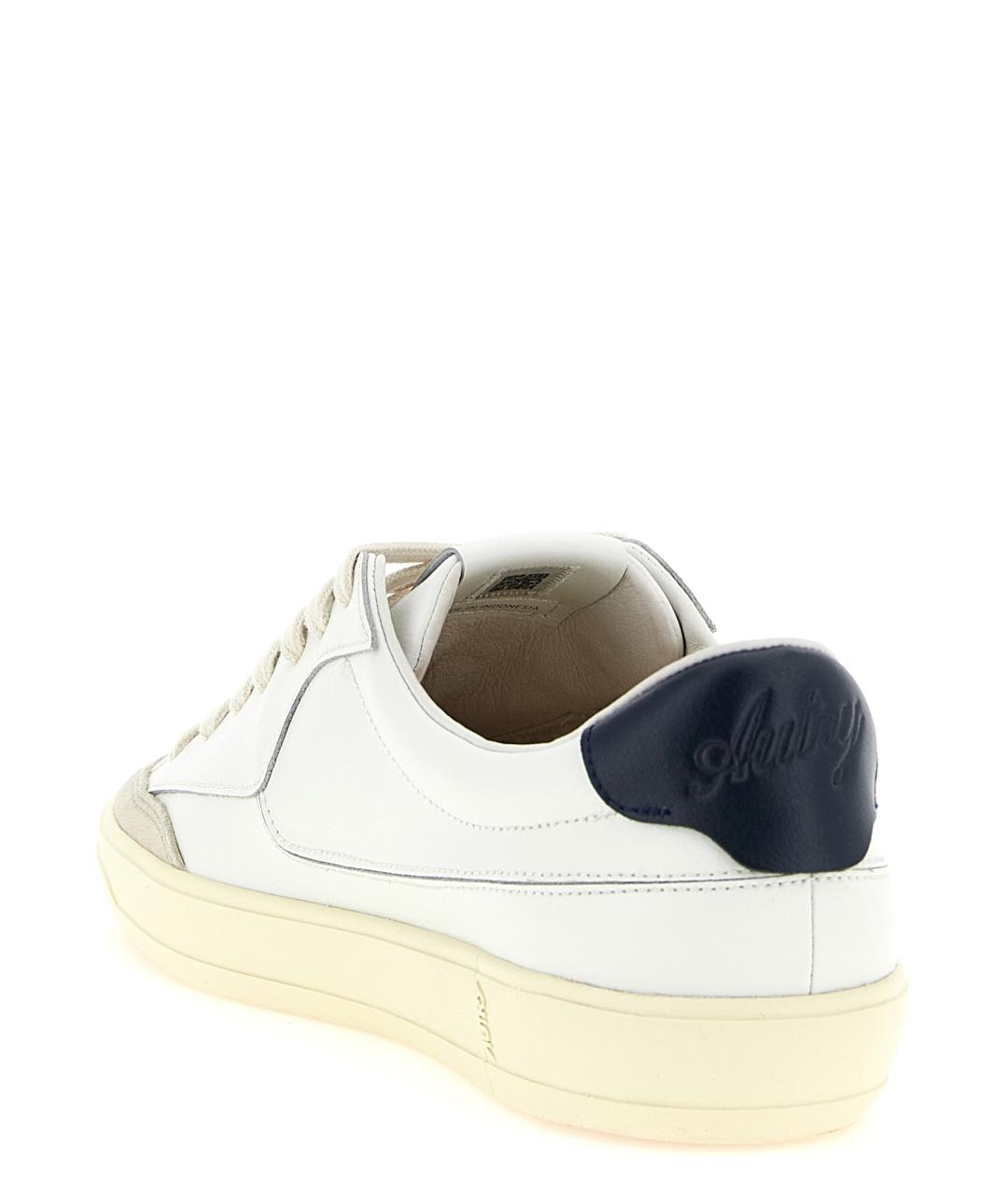 AUTRY Белые кожаные низкие кроссовки / кеды, фото 3