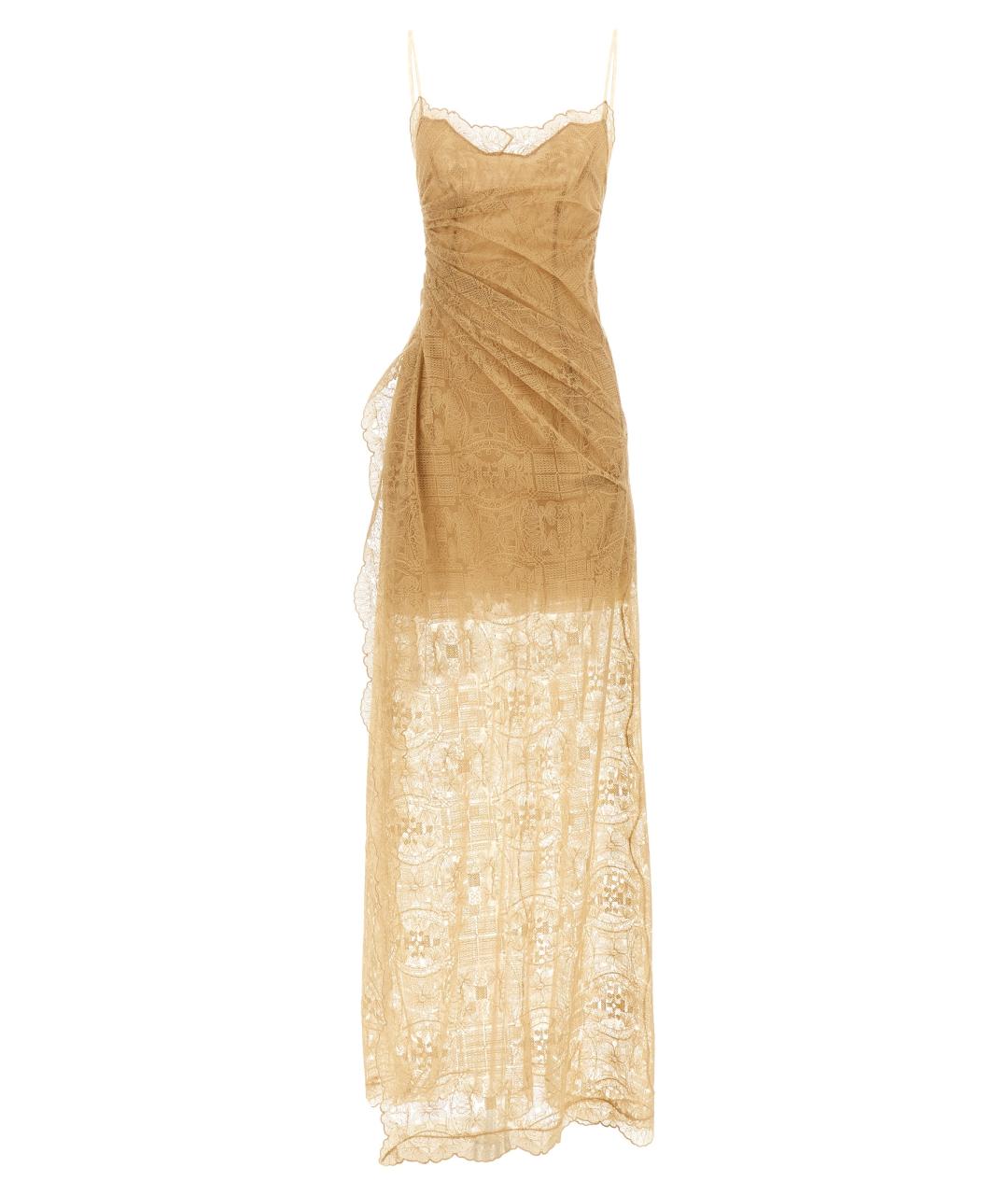 ERMANNO SCERVINO Оранжевое полиэстеровое коктейльное платье, фото 1