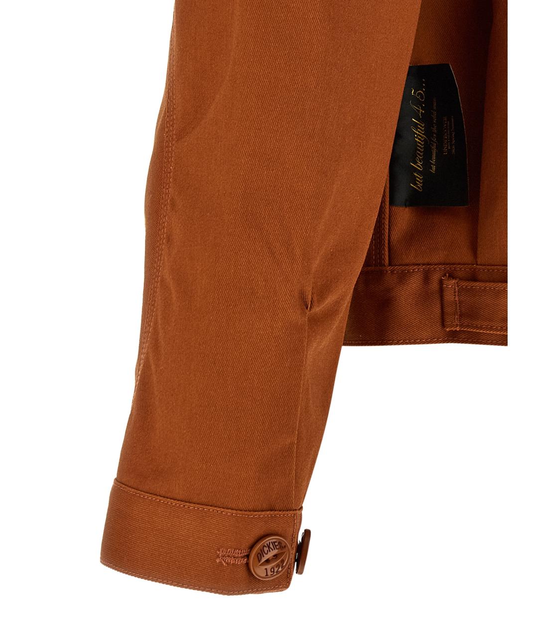 UNDERCOVER Коричневая полиэстеровая куртка, фото 4