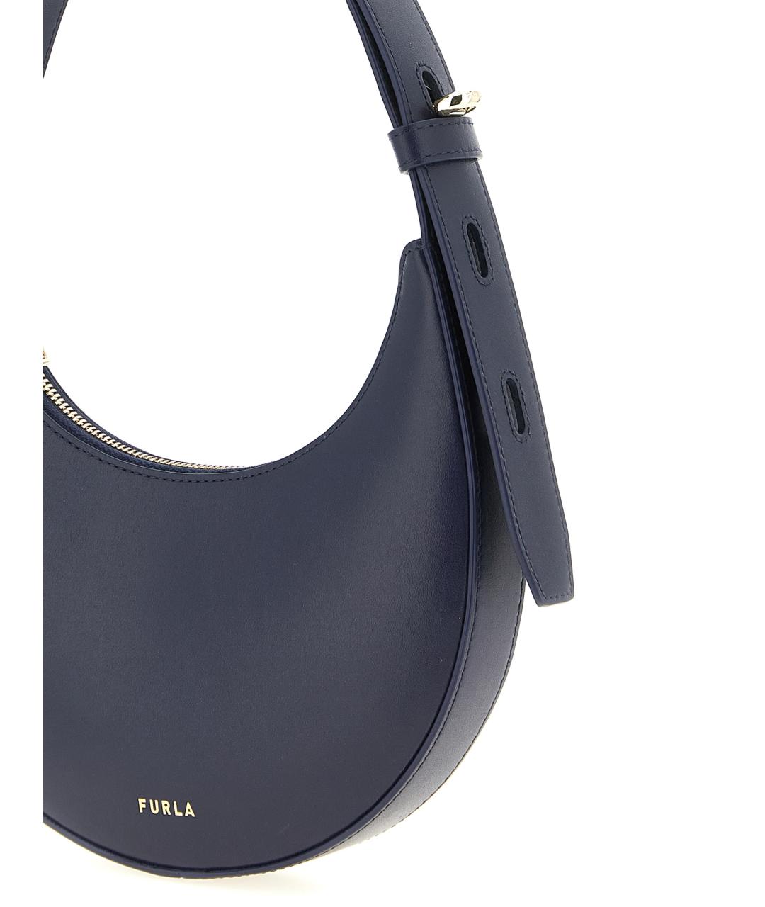 FURLA Синяя кожаная сумка через плечо, фото 3