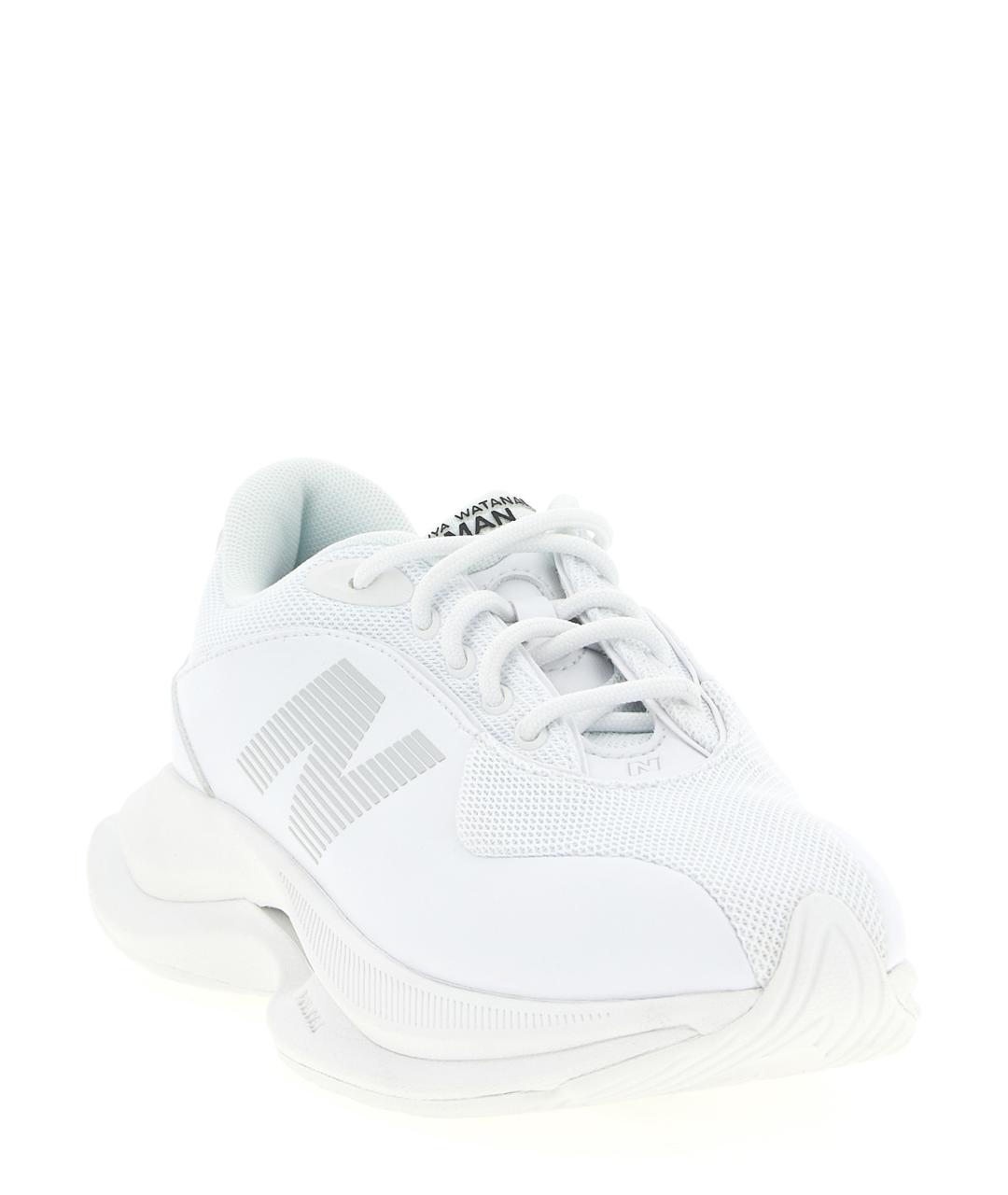 JUNYA WATANABE Белые кожаные низкие кроссовки / кеды, фото 2