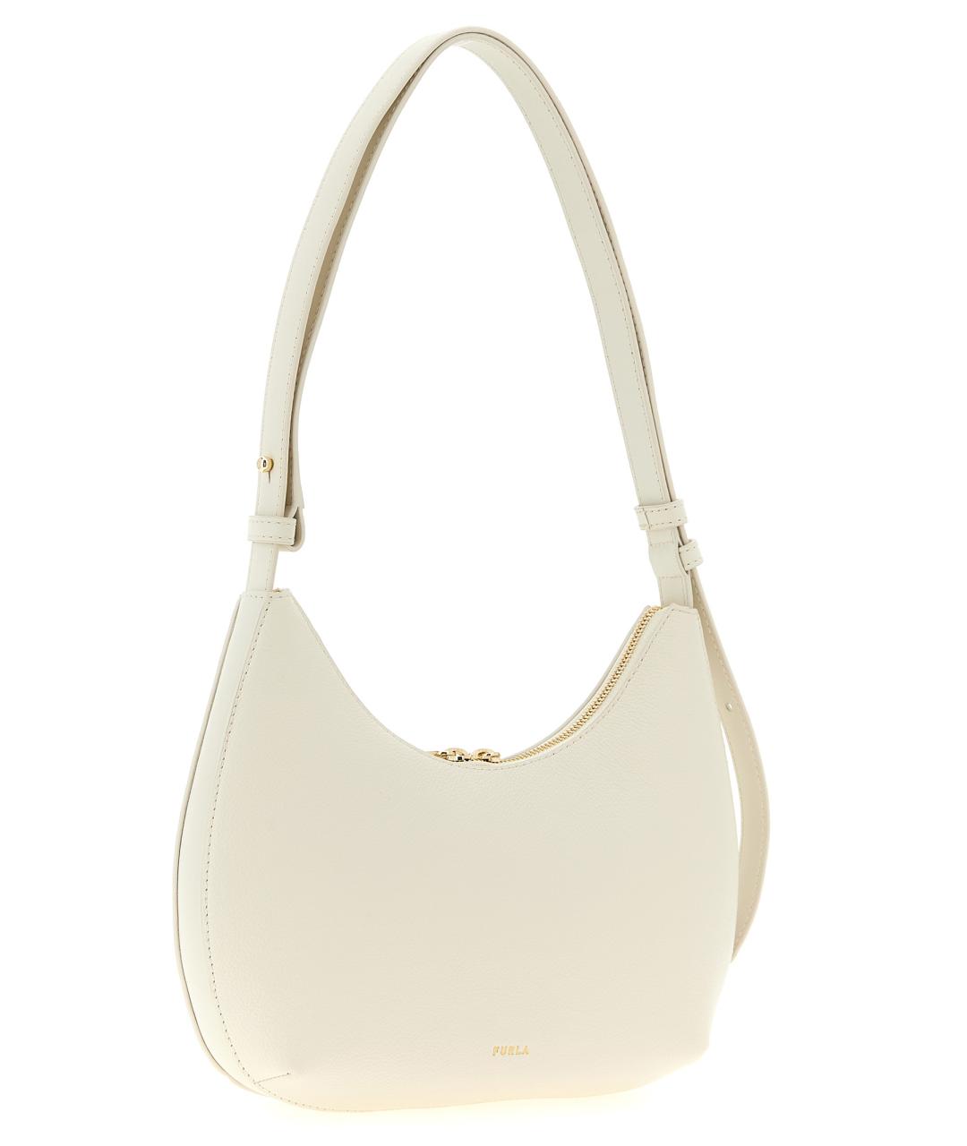 FURLA Белая кожаная сумка через плечо, фото 2