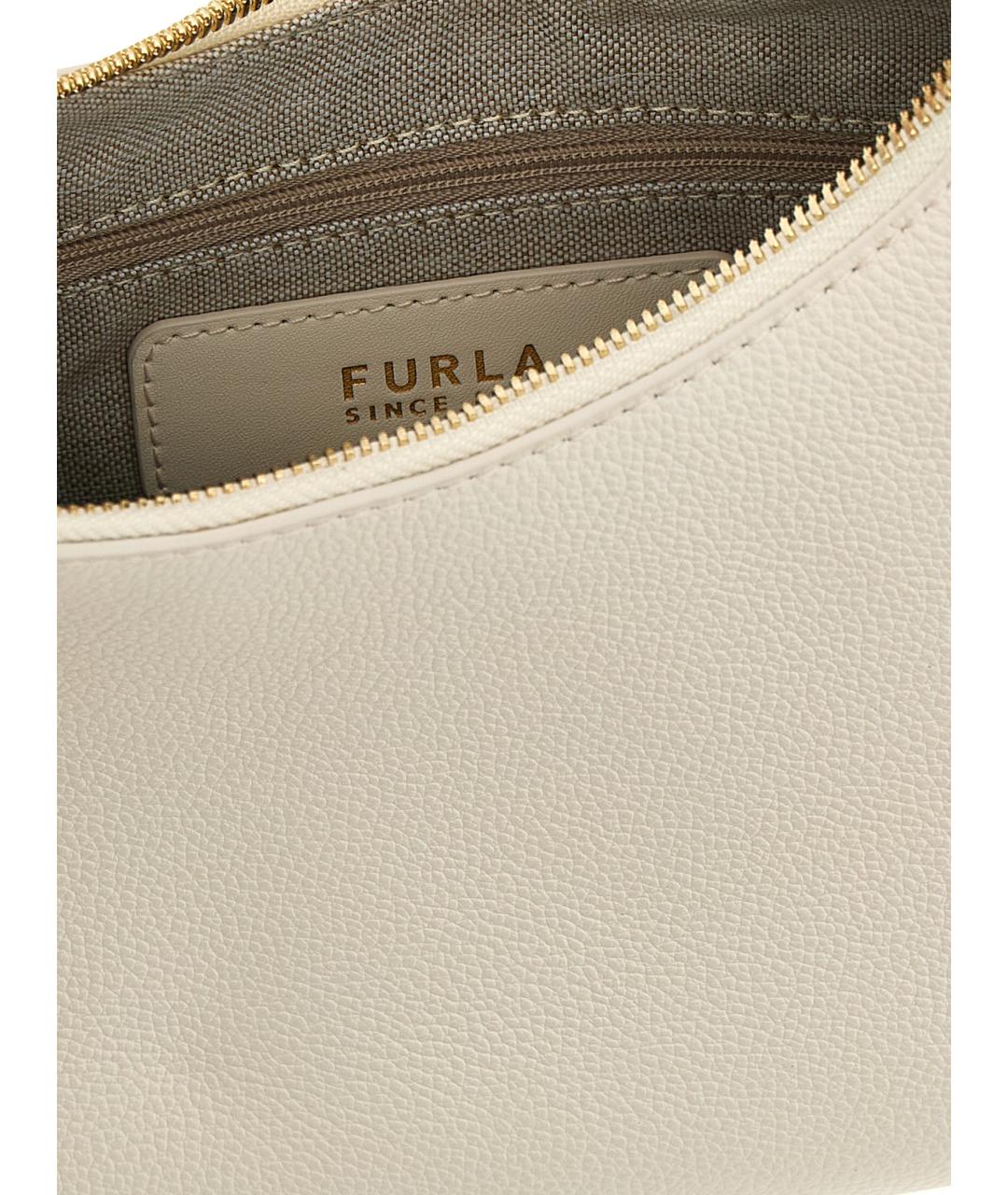 FURLA Белая кожаная сумка через плечо, фото 4