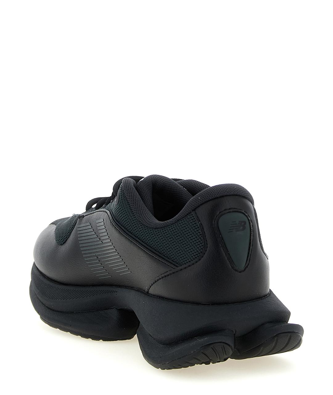 JUNYA WATANABE Черные кожаные низкие кроссовки / кеды, фото 3