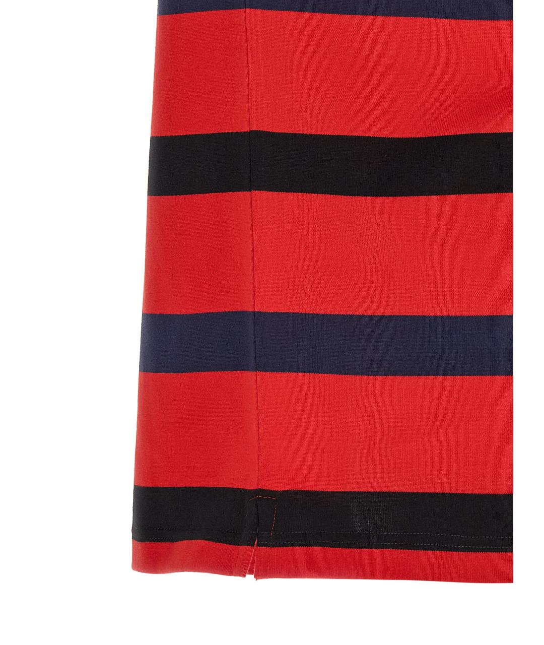 PRADA Красное хлопковое поло с коротким рукавом, фото 4