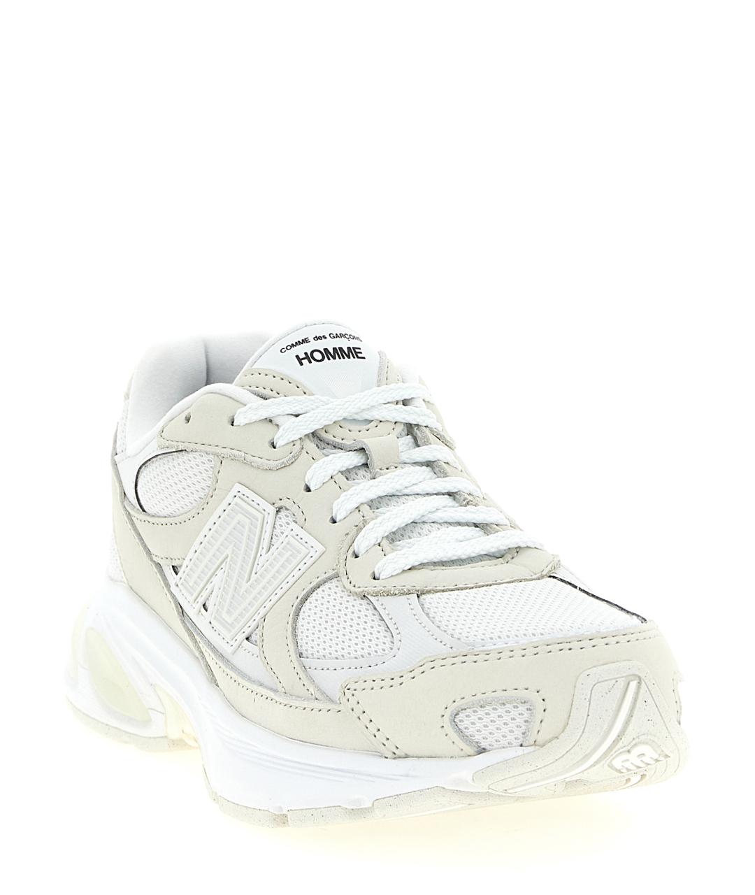 COMME DES GARÇONS HOMME PLUS Бежевые замшевые низкие кроссовки / кеды, фото 2