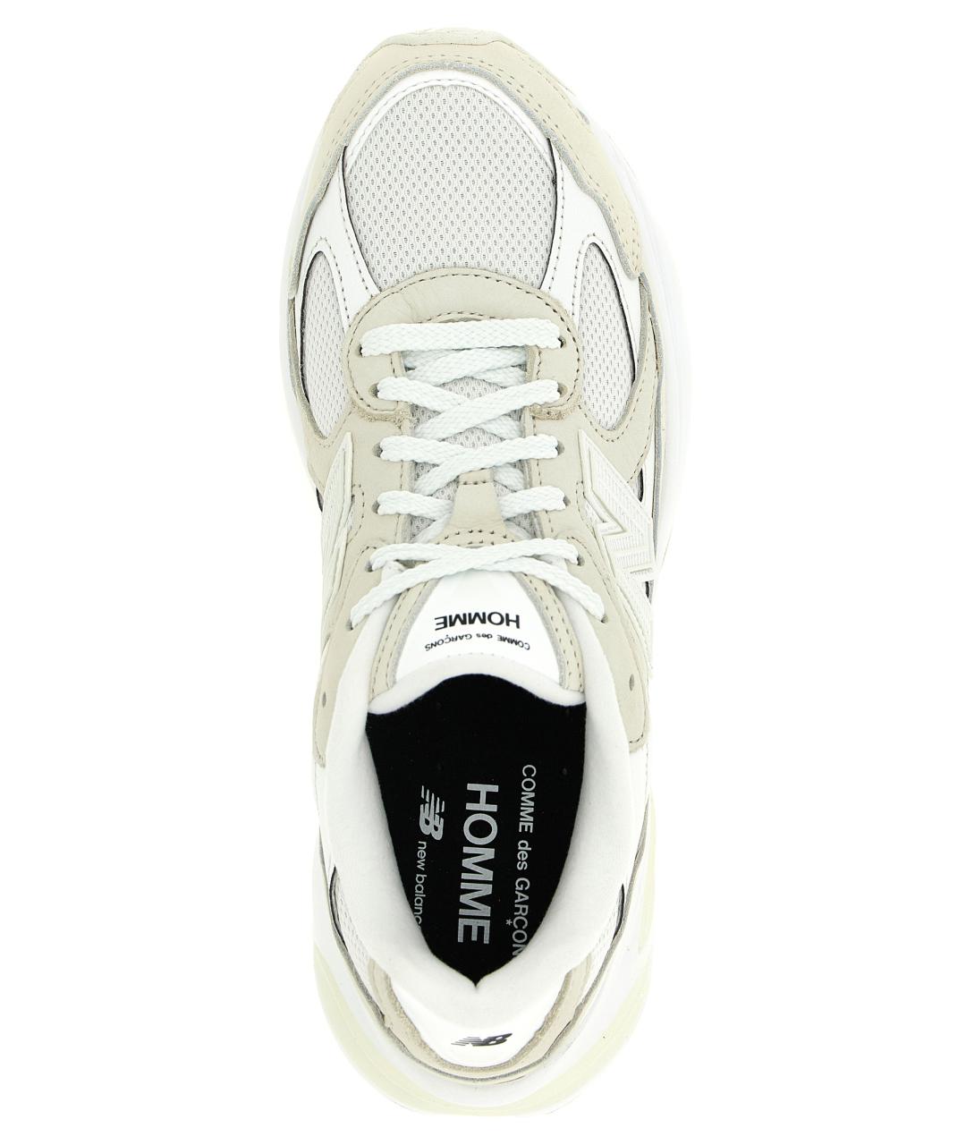 COMME DES GARÇONS HOMME PLUS Бежевые замшевые низкие кроссовки / кеды, фото 4