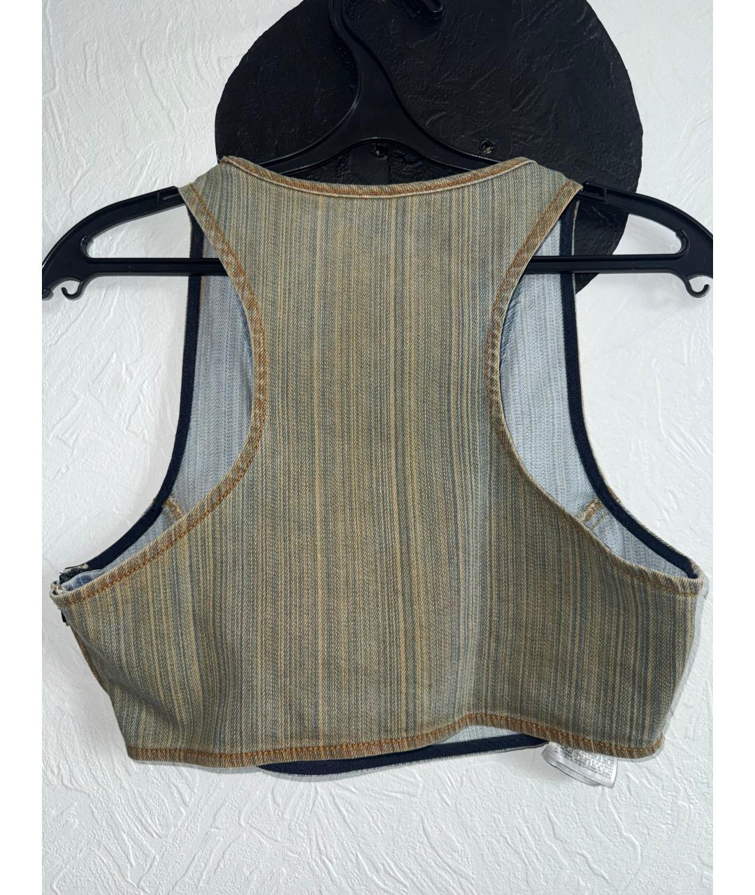 DIESEL Серая деним майка, фото 2