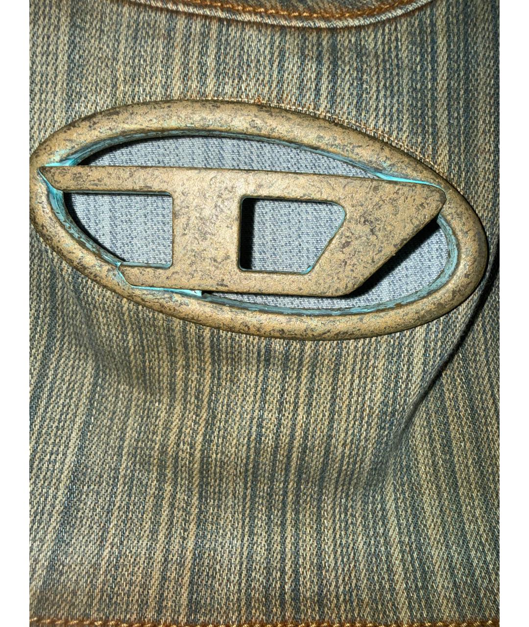 DIESEL Серая деним майка, фото 4