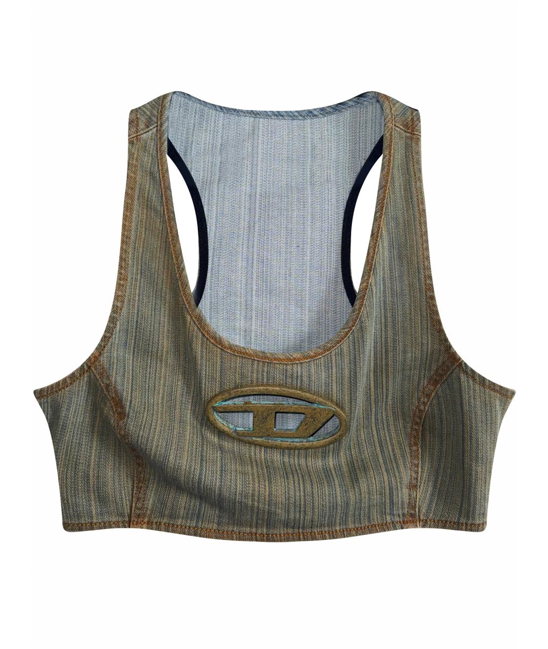 DIESEL Серая деним майка, фото 1